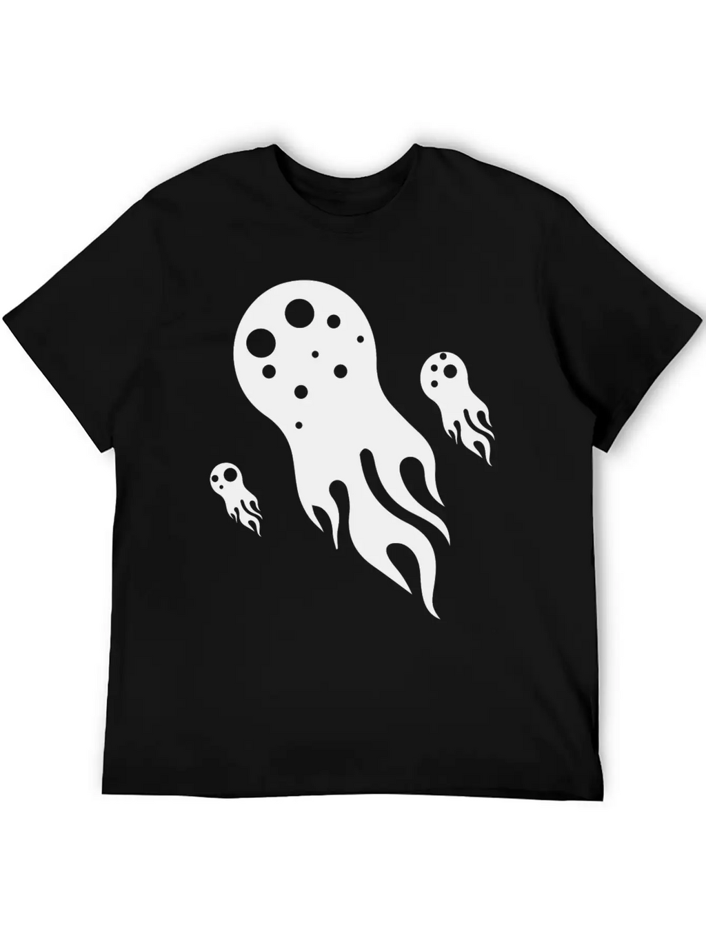 Jellyfish Comet Water Marine Animals Basic Graphic T-Shirt – Daily Comfort In Soft Cotton