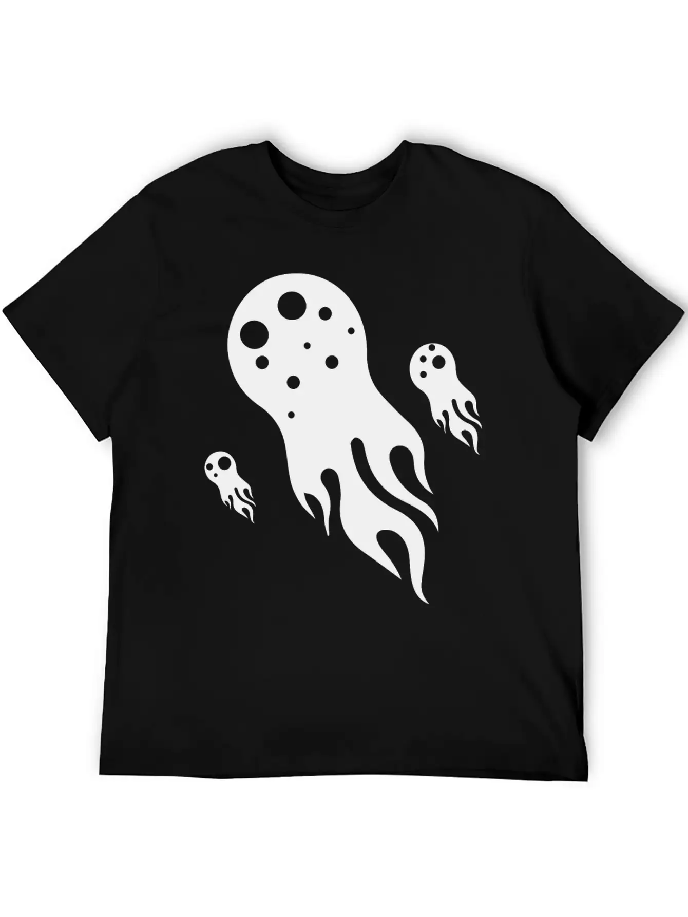 Jellyfish Comet Water Marine Animals Basic Graphic T-Shirt – Daily Comfort In Soft Cotton