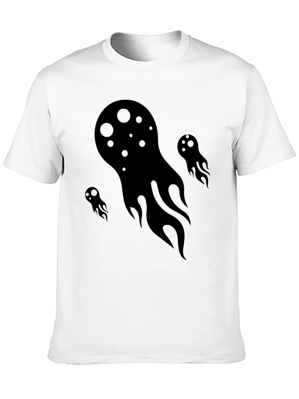 Jellyfish Comet Water Marine Animals Basic Graphic T-Shirt – Daily Comfort In Soft Cotton