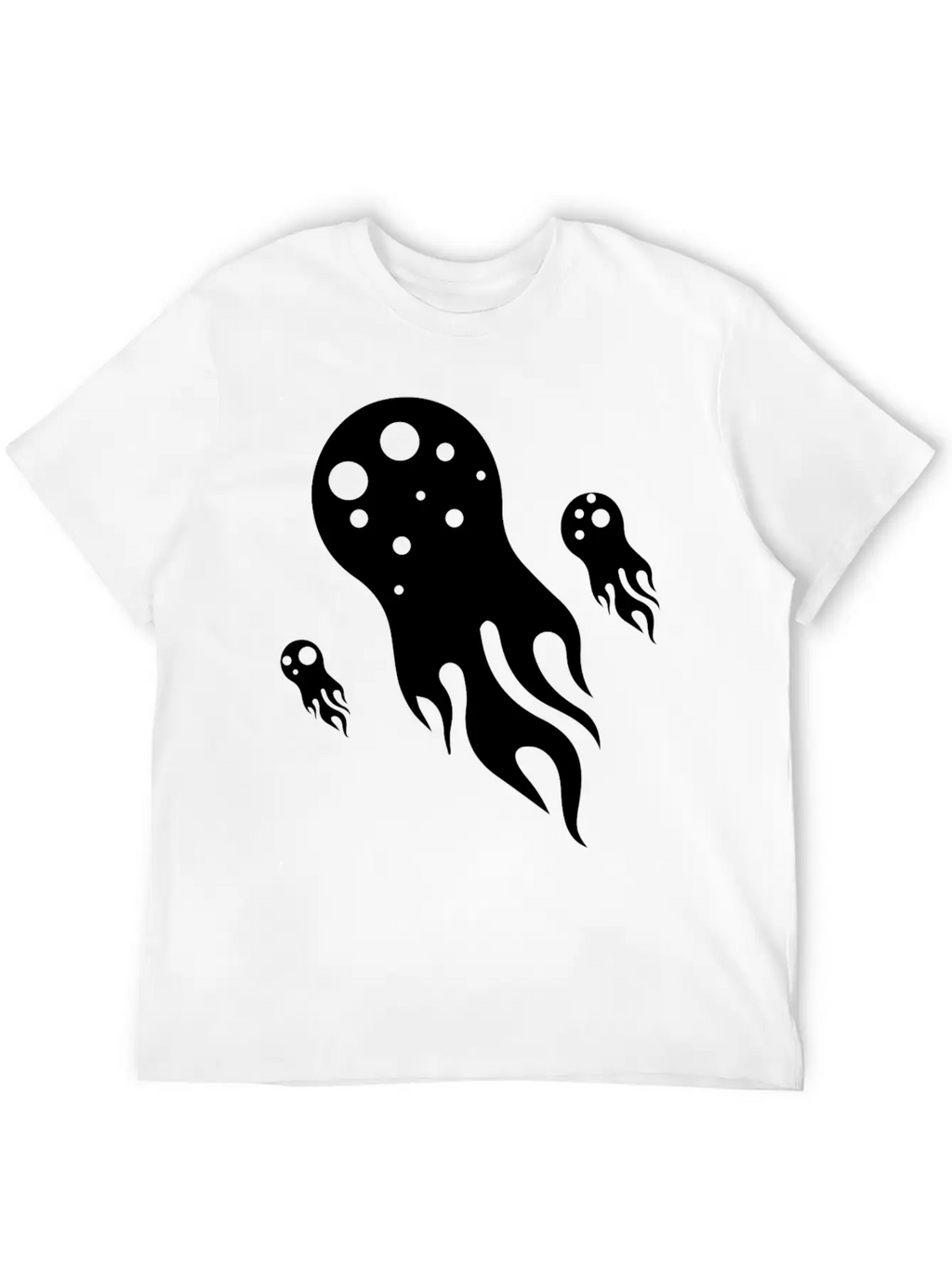 Jellyfish Comet Water Marine Animals Basic Graphic T-Shirt – Daily Comfort In Soft Cotton