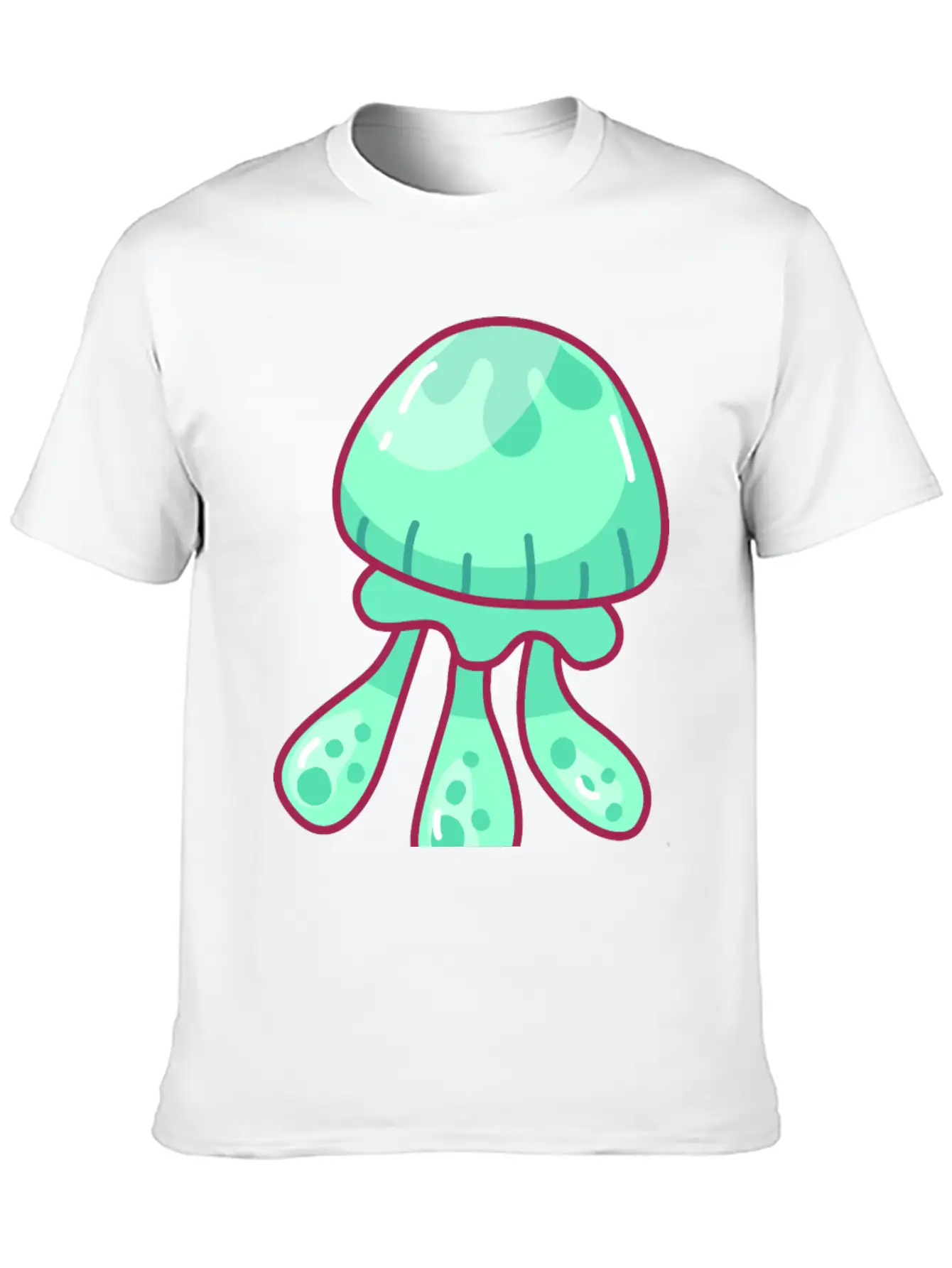 Jellyfish Hand Drawn Essential Cotton Tee For Daily Outfits – Unisex Style