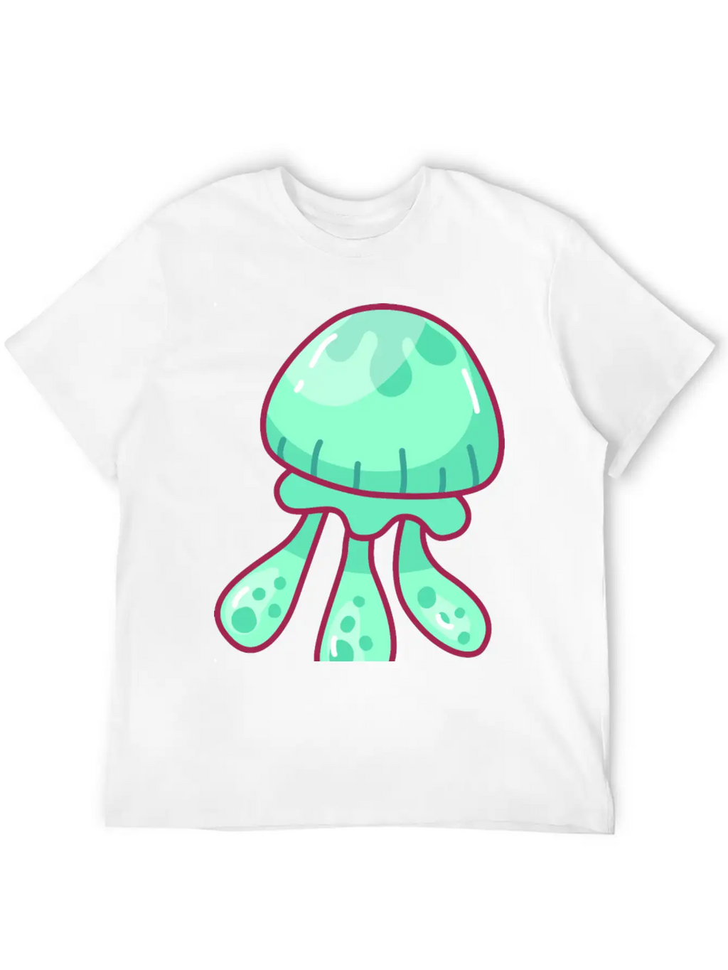Jellyfish Hand Drawn Essential Cotton Tee For Daily Outfits – Unisex Style