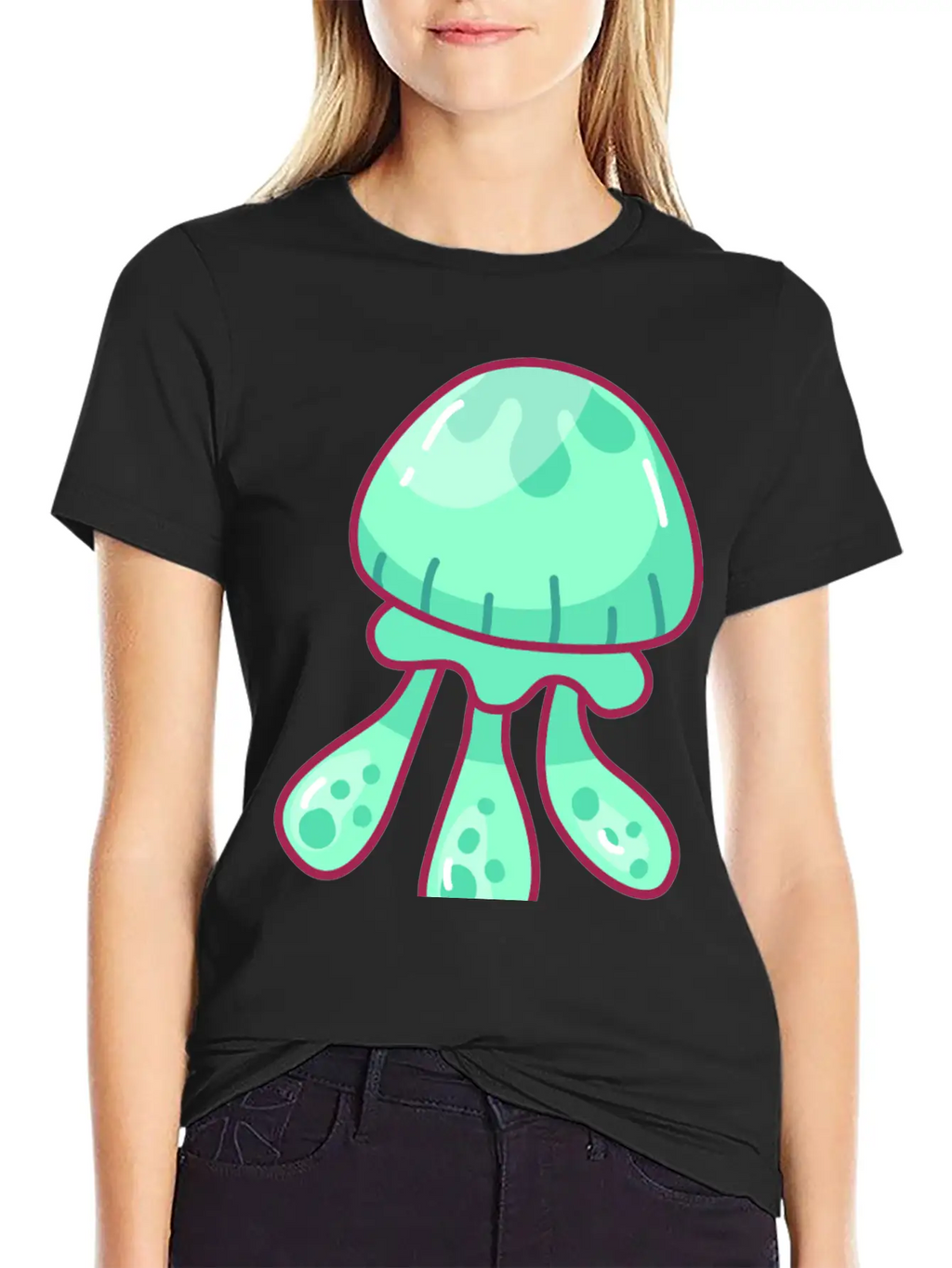 Jellyfish Hand Drawn Essential Cotton Tee For Daily Outfits – Unisex Style