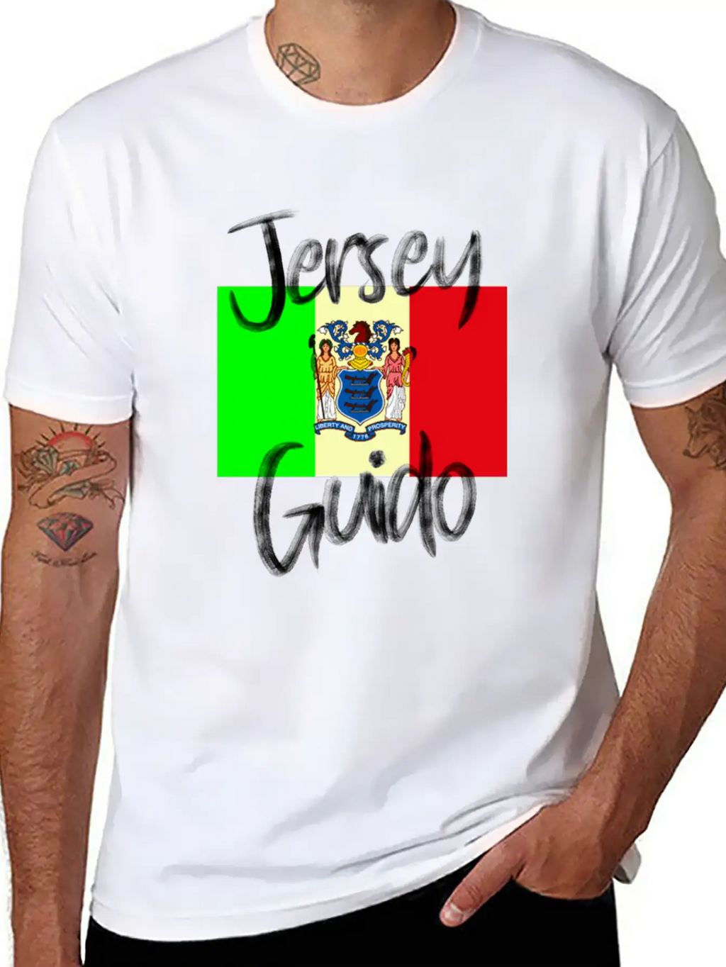 Jersey GuidoProud Italalian Team Italian USAFamily Timeless Short Sleeve Tee – Comfy And Minimalist Design