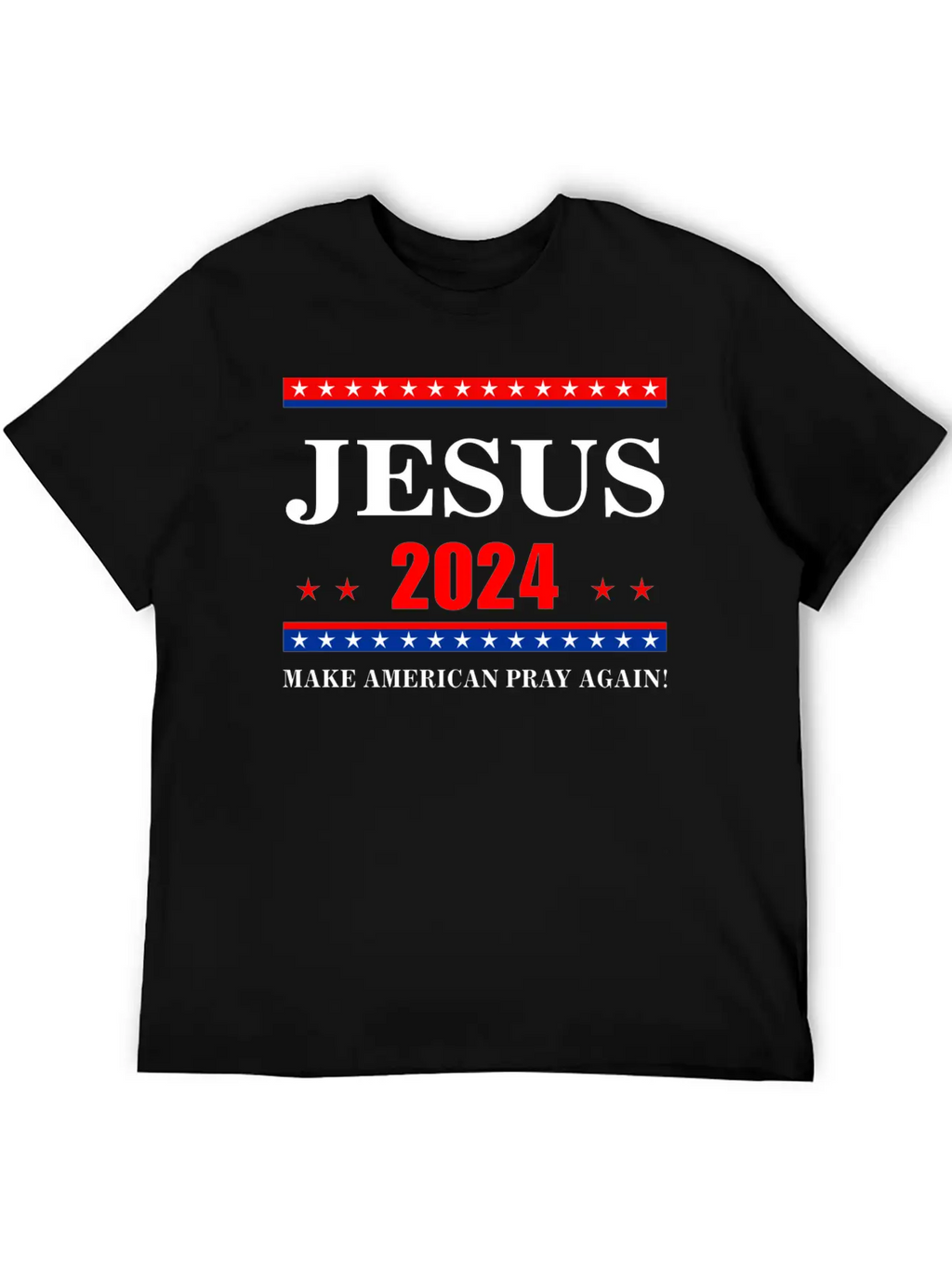 Jesus 2024 Make American Pray AgainT-Shirt Breathable Graphic T-Shirt – Perfect For Casual Days