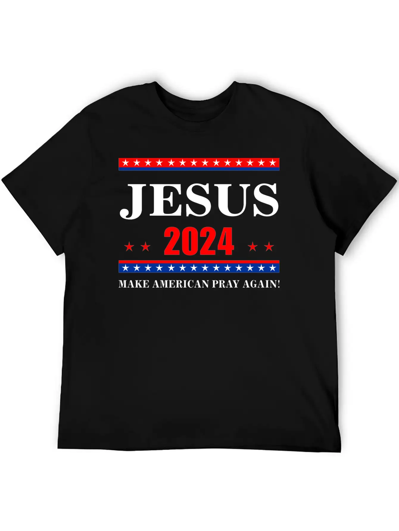 Jesus 2024 Make American Pray AgainT-Shirt Breathable Graphic T-Shirt – Perfect For Casual Days