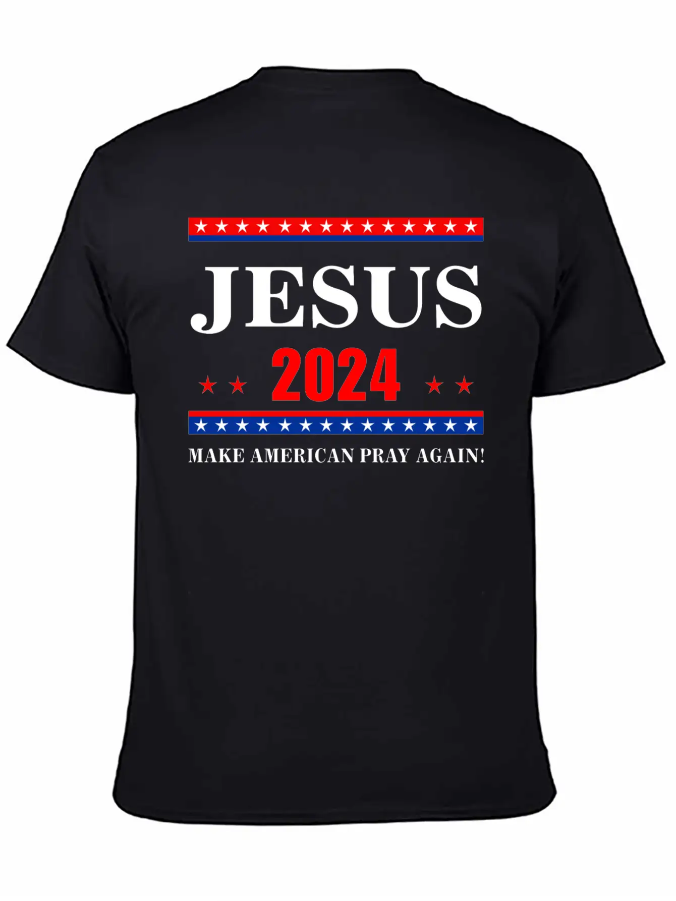Jesus 2024 Make American Pray AgainT-Shirt Breathable Graphic T-Shirt – Perfect For Casual Days