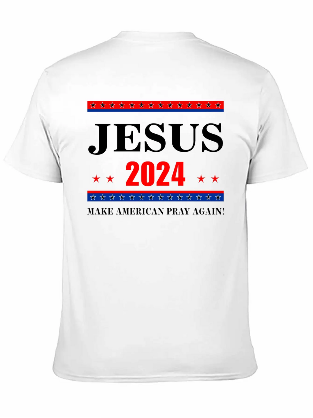 Jesus 2024 Make American Pray AgainT-Shirt Breathable Graphic T-Shirt – Perfect For Casual Days