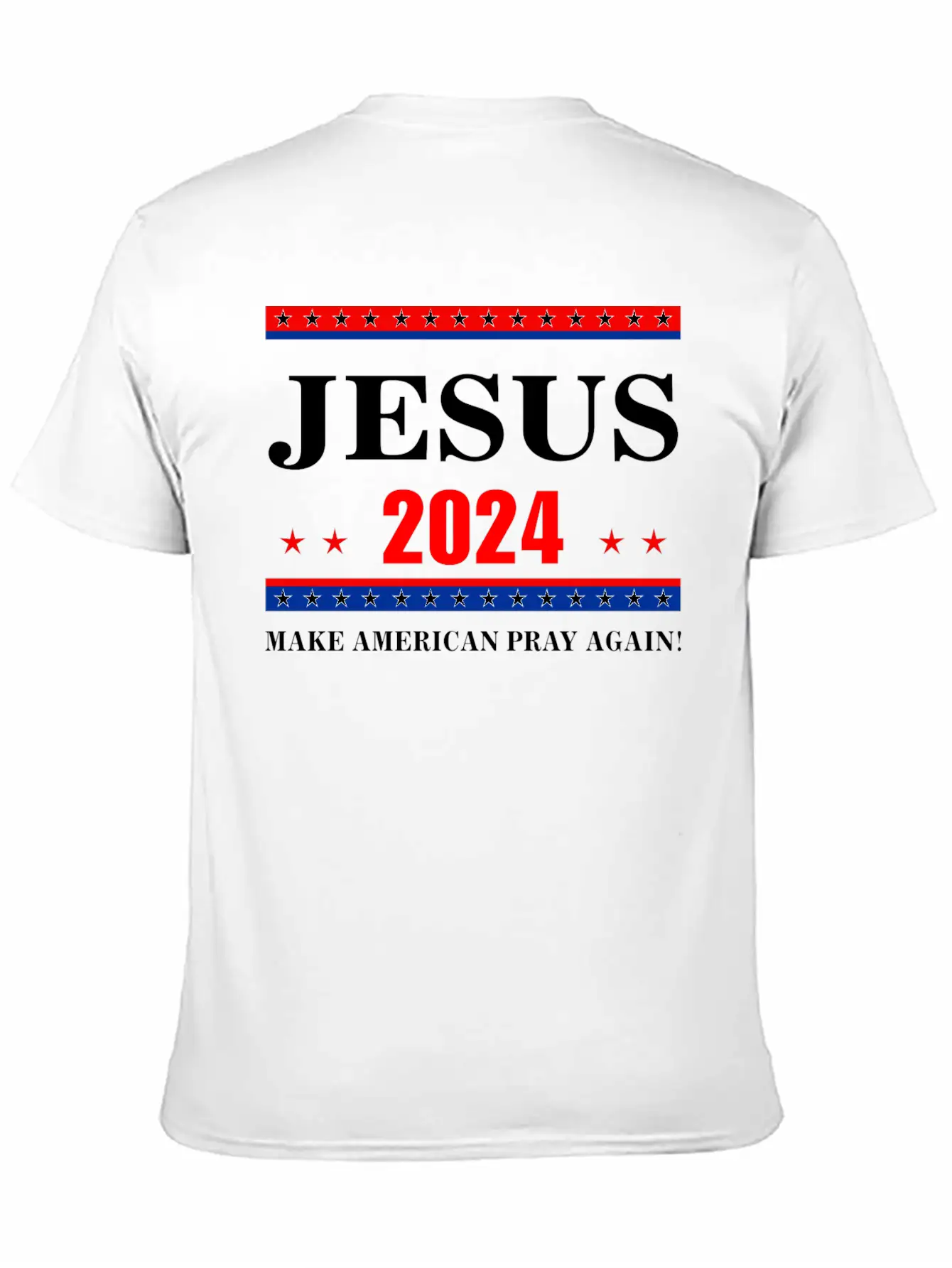 Jesus 2024 Make American Pray AgainT-Shirt Breathable Graphic T-Shirt – Perfect For Casual Days