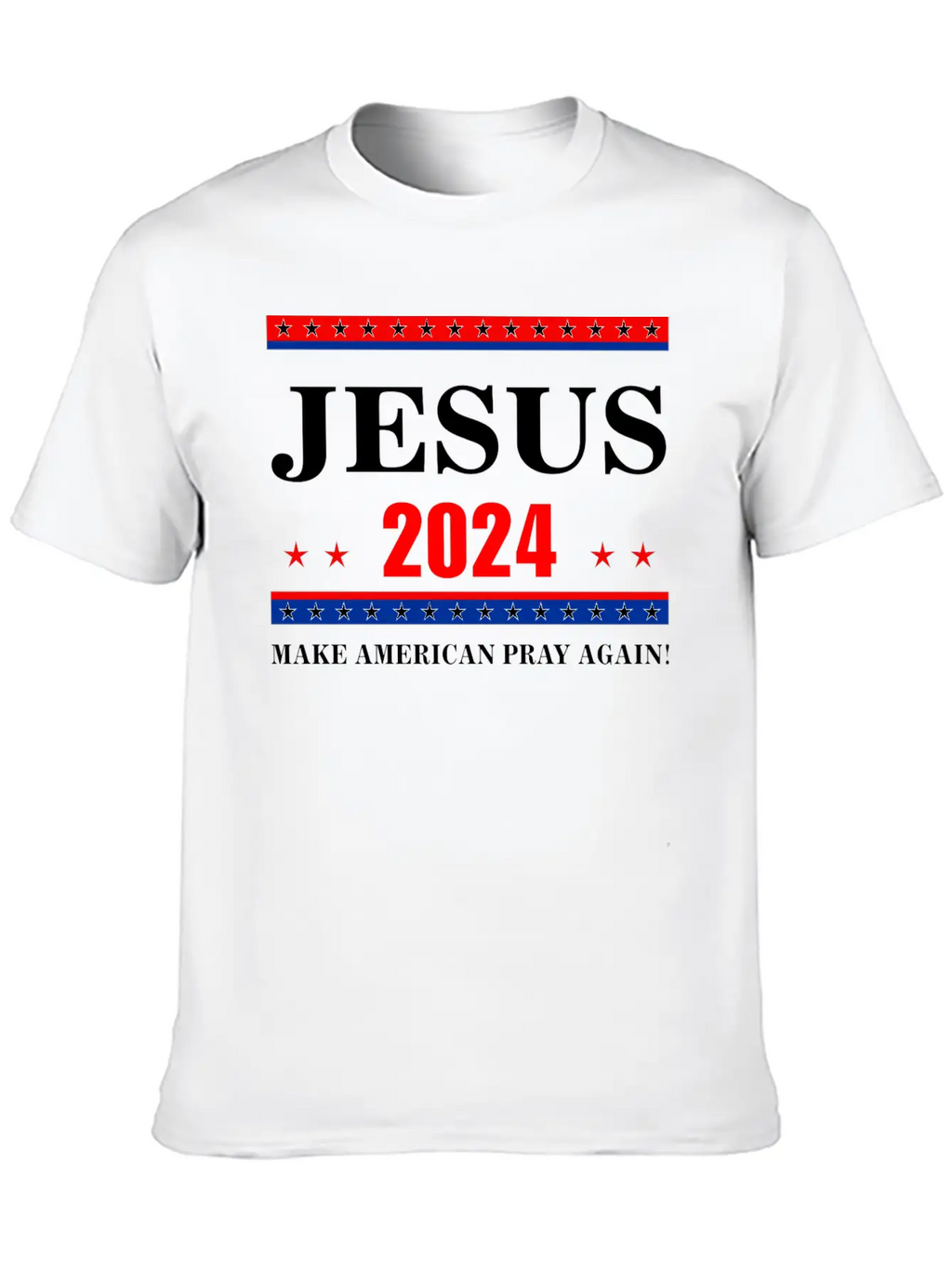 Jesus 2024 Make American Pray AgainT-Shirt Breathable Graphic T-Shirt – Perfect For Casual Days