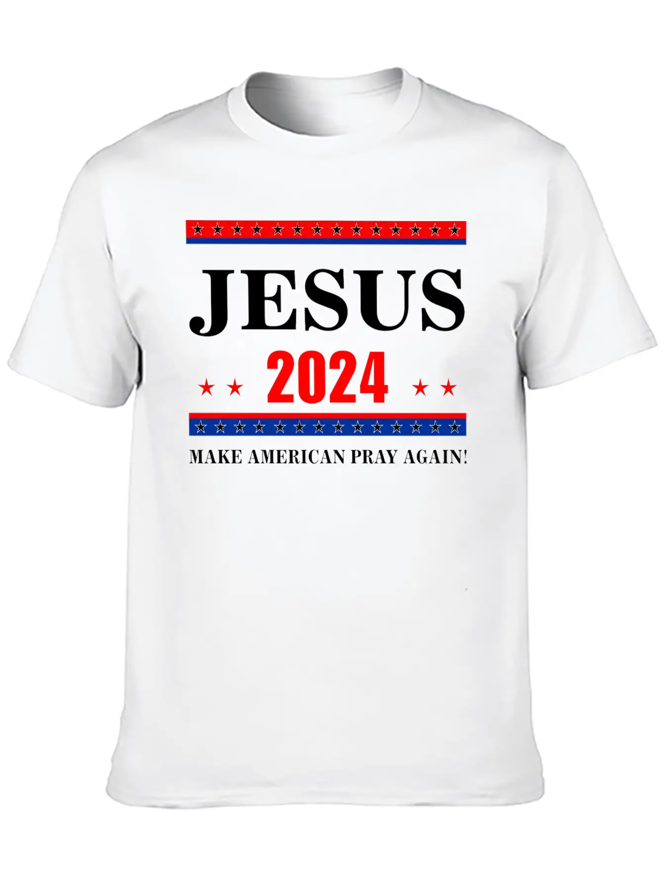 Jesus 2024 Make American Pray AgainT-Shirt Breathable Graphic T-Shirt – Perfect For Casual Days