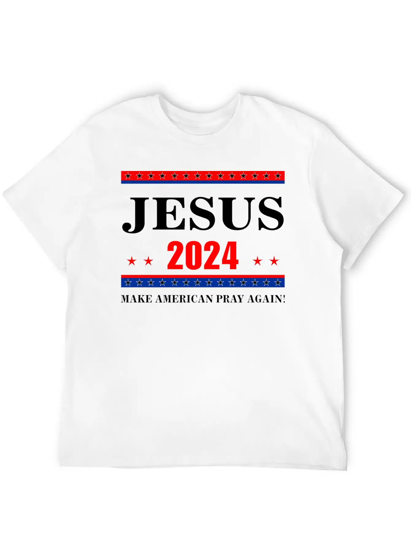 Jesus 2024 Make American Pray AgainT-Shirt Breathable Graphic T-Shirt – Perfect For Casual Days