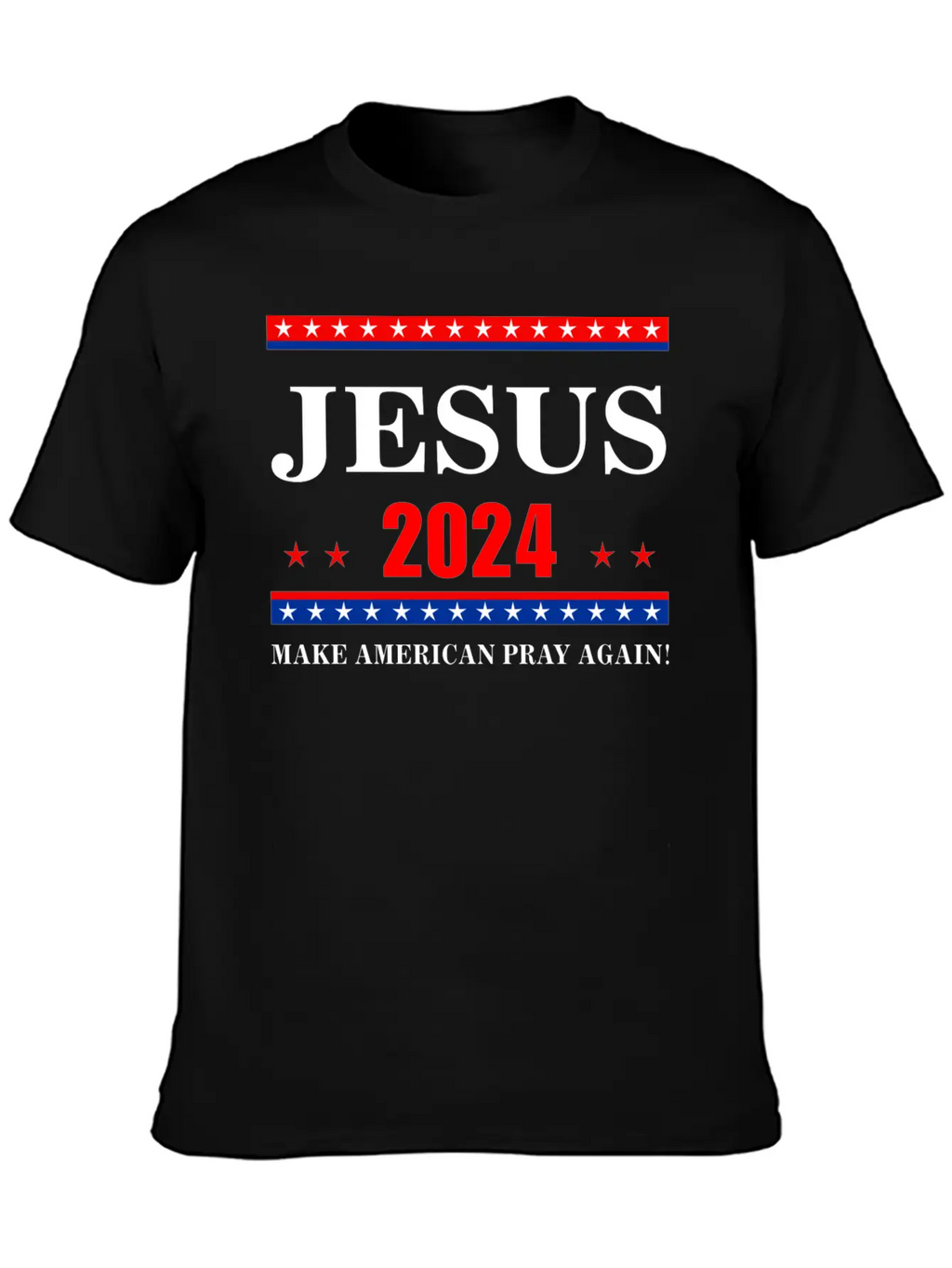 Jesus 2024 Make American Pray AgainT-Shirt Breathable Graphic T-Shirt – Perfect For Casual Days