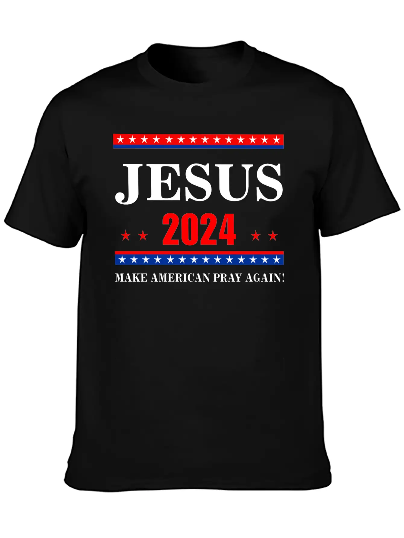Jesus 2024 Make American Pray AgainT-Shirt Breathable Graphic T-Shirt – Perfect For Casual Days