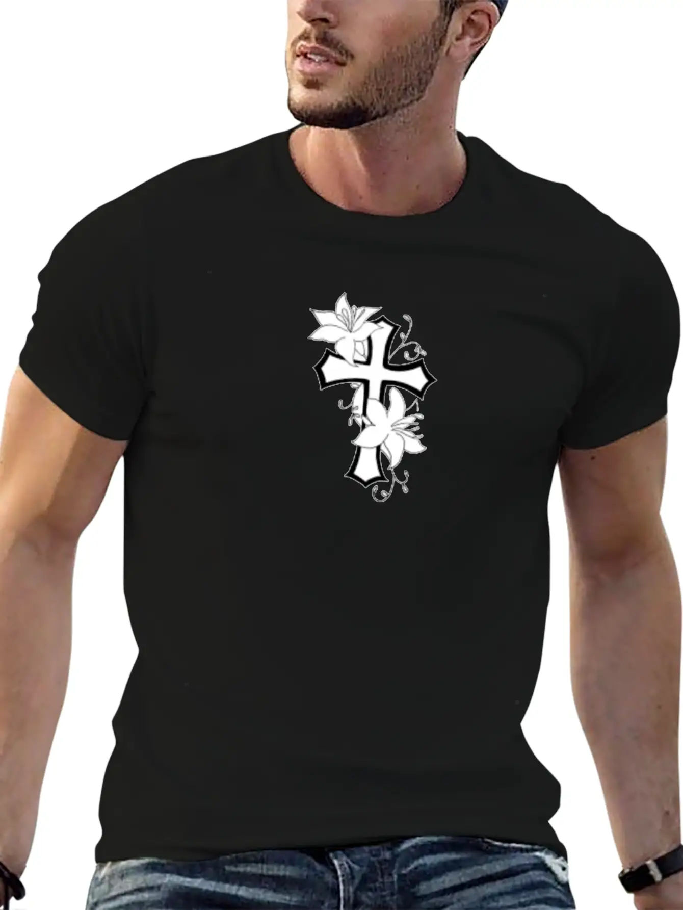 Jesus Christ Cross Classic Cotton Tee – Unisex Comfort For Any Season