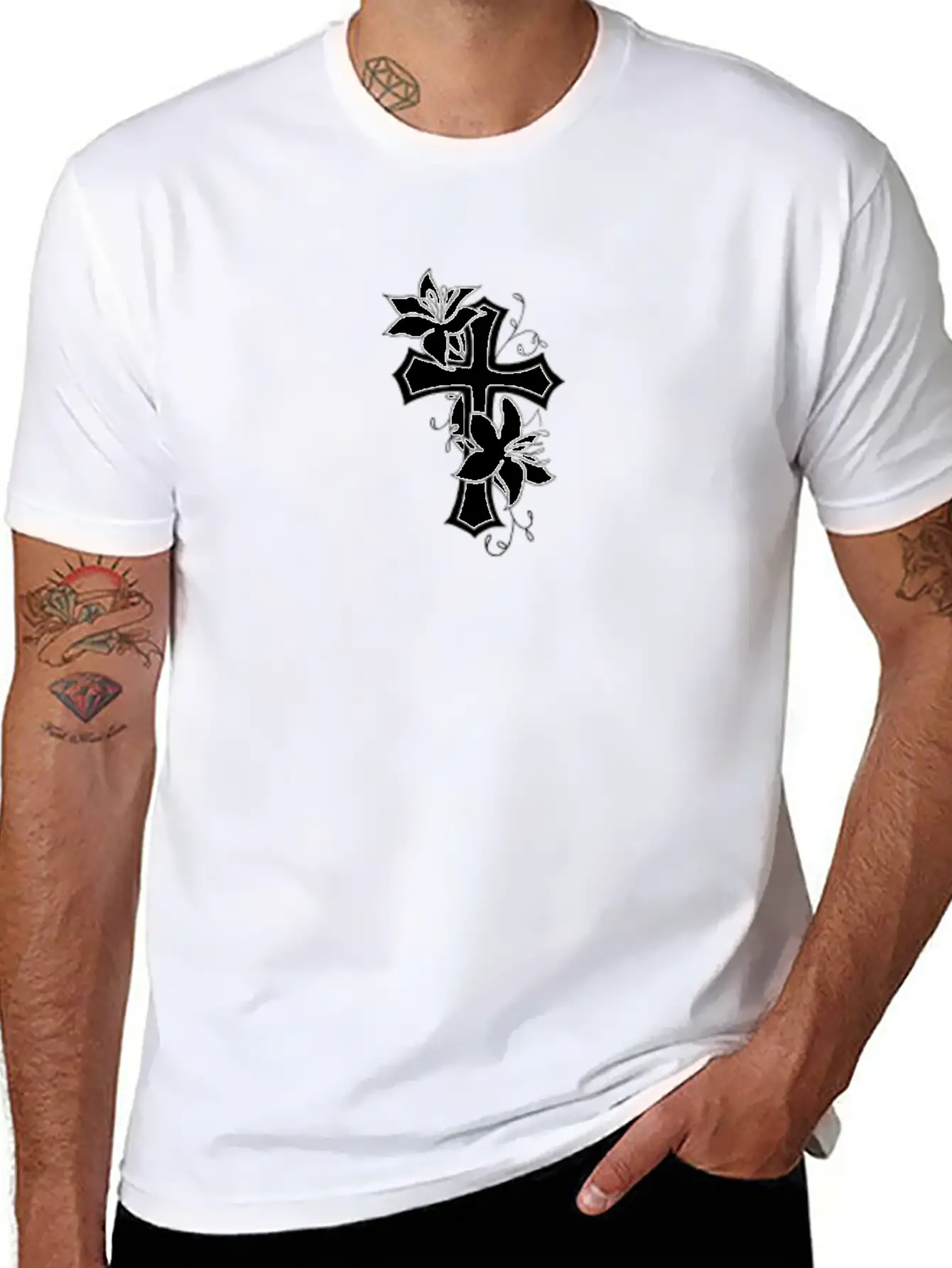 Jesus Christ Cross Classic Cotton Tee – Unisex Comfort For Any Season