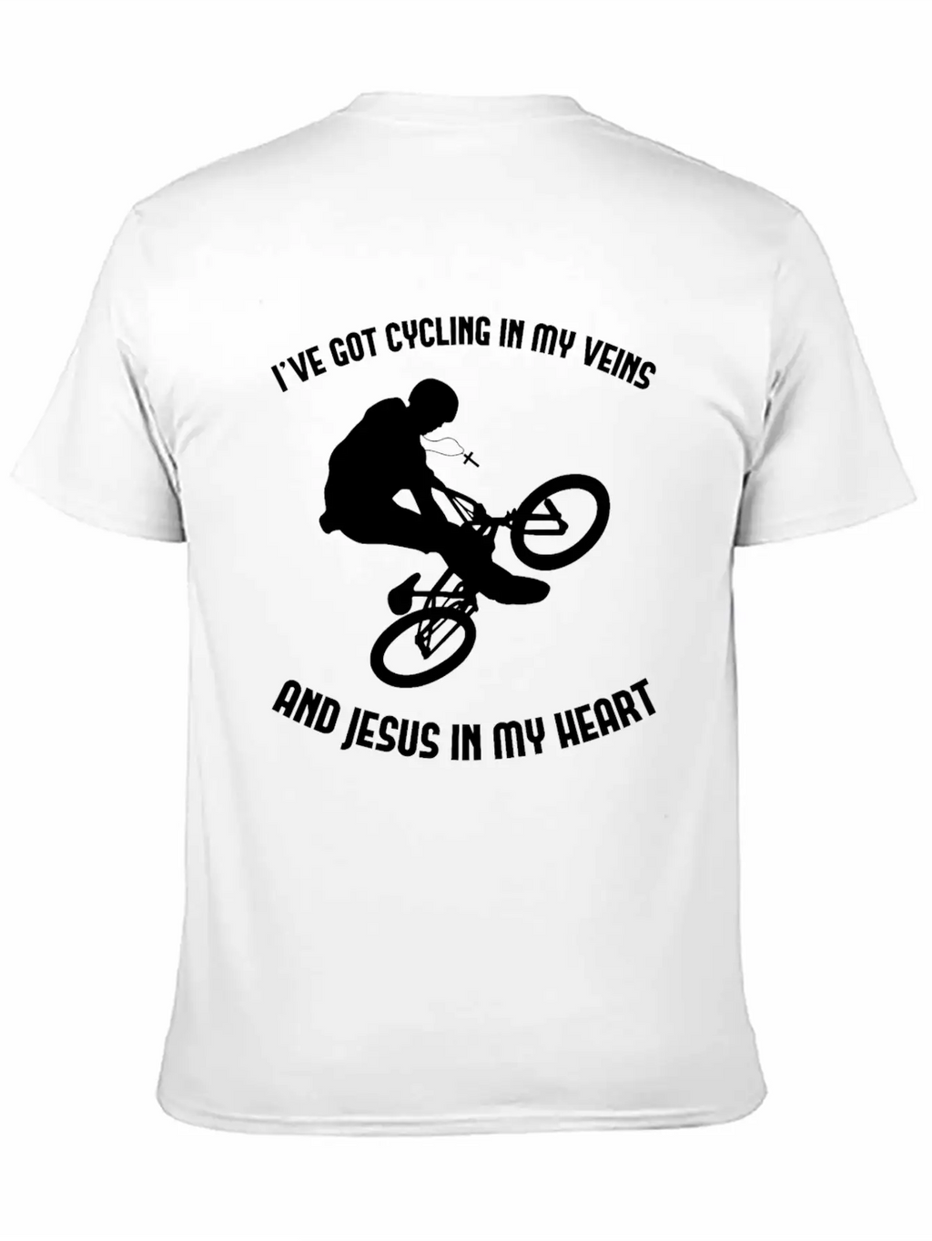 Jesus & Cycling Funny Cyclist Bicycling Cycle Classic Cotton Tee – Unisex Comfort For Any Season