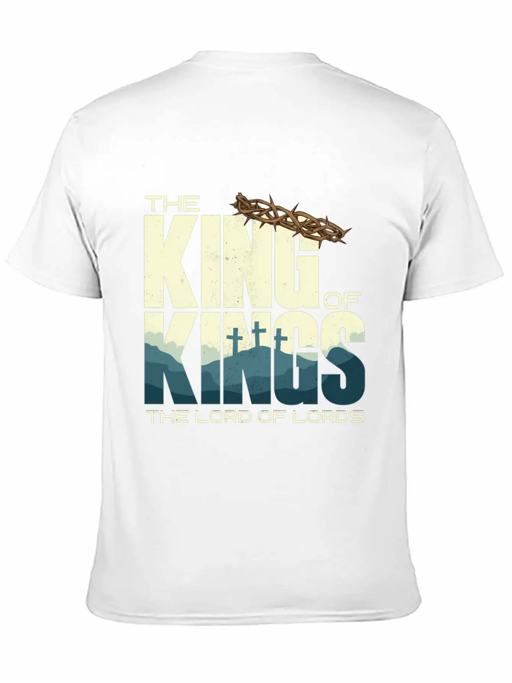 Jesus Is The King Of Kings Crucifion Cross Breathable Graphic T-Shirt – Perfect For Casual Days