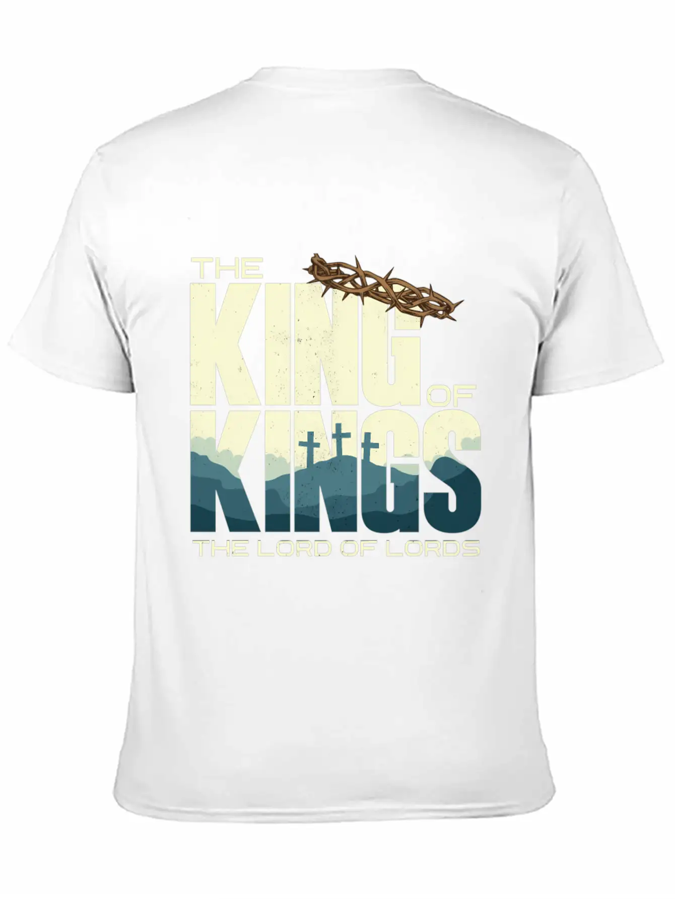 Jesus Is The King Of Kings Crucifion Cross Breathable Graphic T-Shirt – Perfect For Casual Days