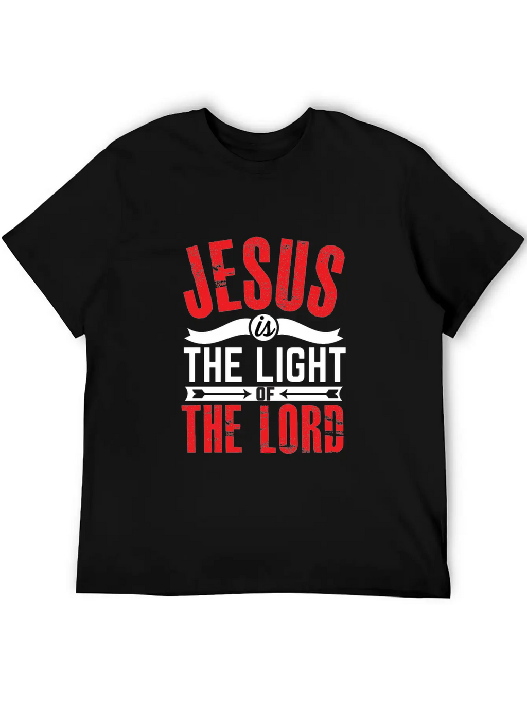 JESUS IS THE LIGHT-inspiration Design Breathable Soft Cotton T-Shirt – Timeless Casual Look