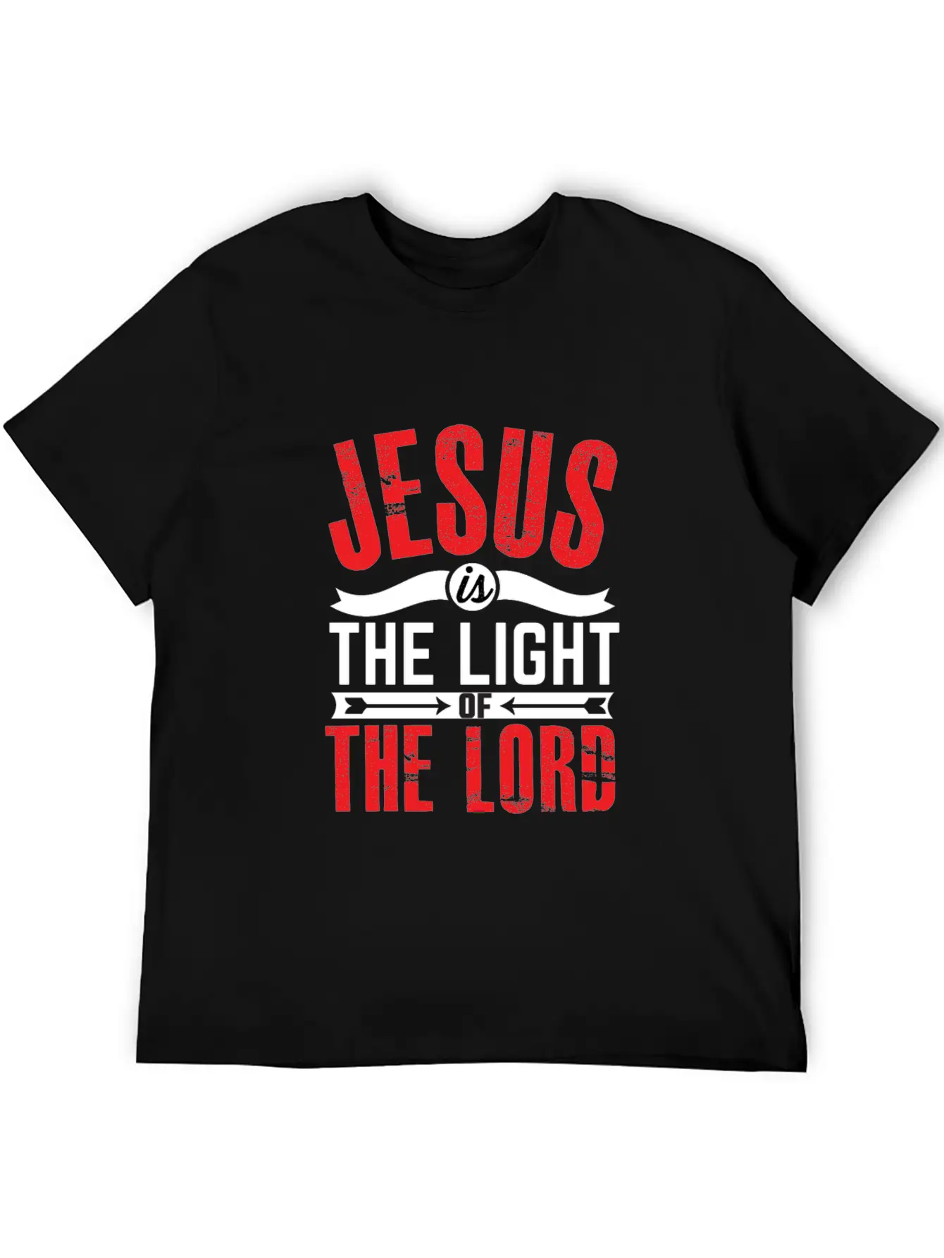 JESUS IS THE LIGHT-inspiration Design Breathable Soft Cotton T-Shirt – Timeless Casual Look