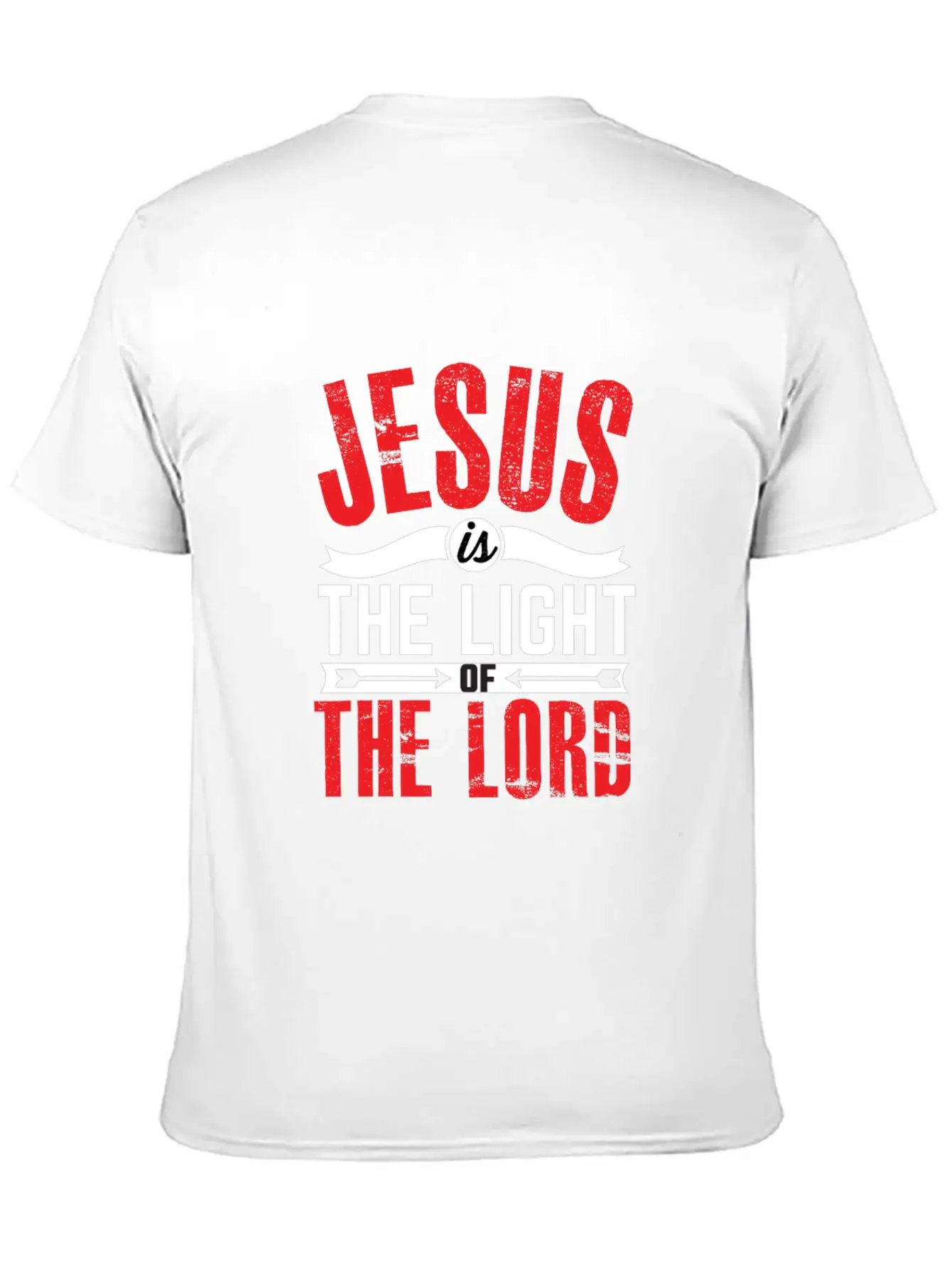 JESUS IS THE LIGHT-inspiration Design Breathable Soft Cotton T-Shirt – Timeless Casual Look