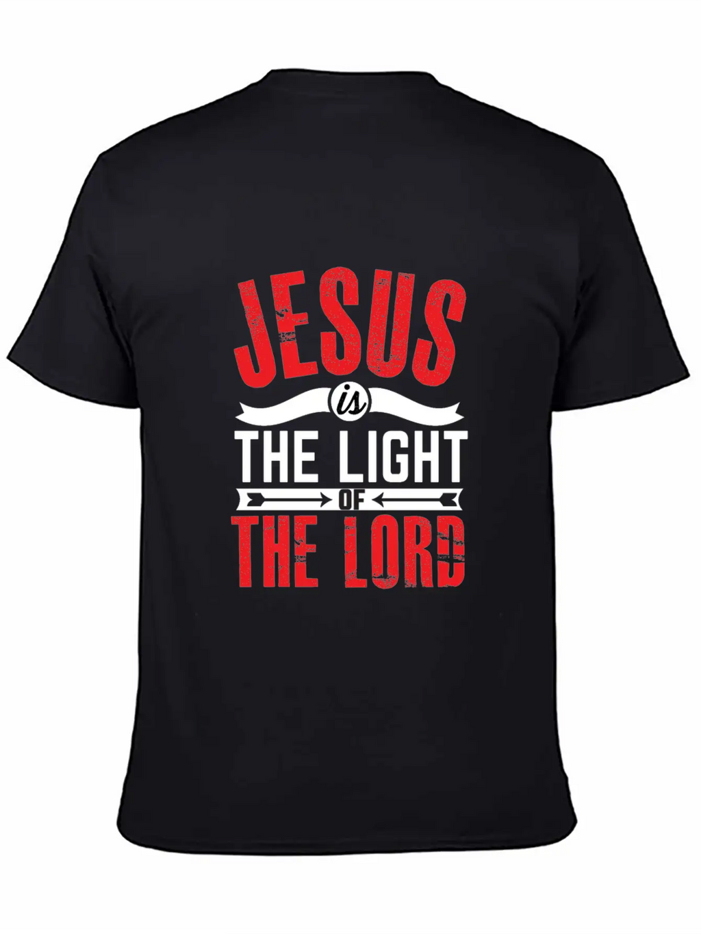 JESUS IS THE LIGHT-inspiration Design Breathable Soft Cotton T-Shirt – Timeless Casual Look