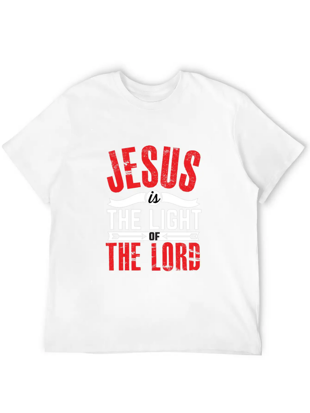 JESUS IS THE LIGHT-inspiration Design Breathable Soft Cotton T-Shirt – Timeless Casual Look