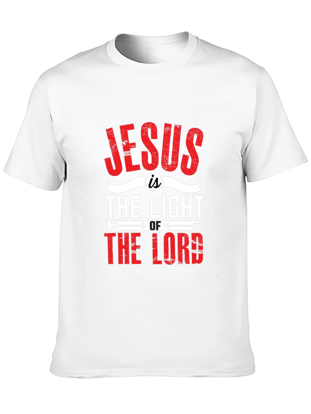 JESUS IS THE LIGHT-inspiration Design Breathable Soft Cotton T-Shirt – Timeless Casual Look