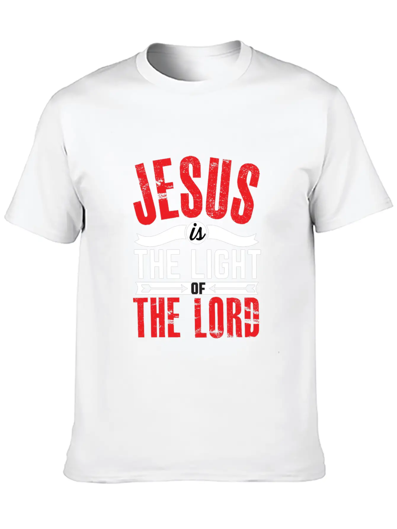 JESUS IS THE LIGHT-inspiration Design Breathable Soft Cotton T-Shirt – Timeless Casual Look
