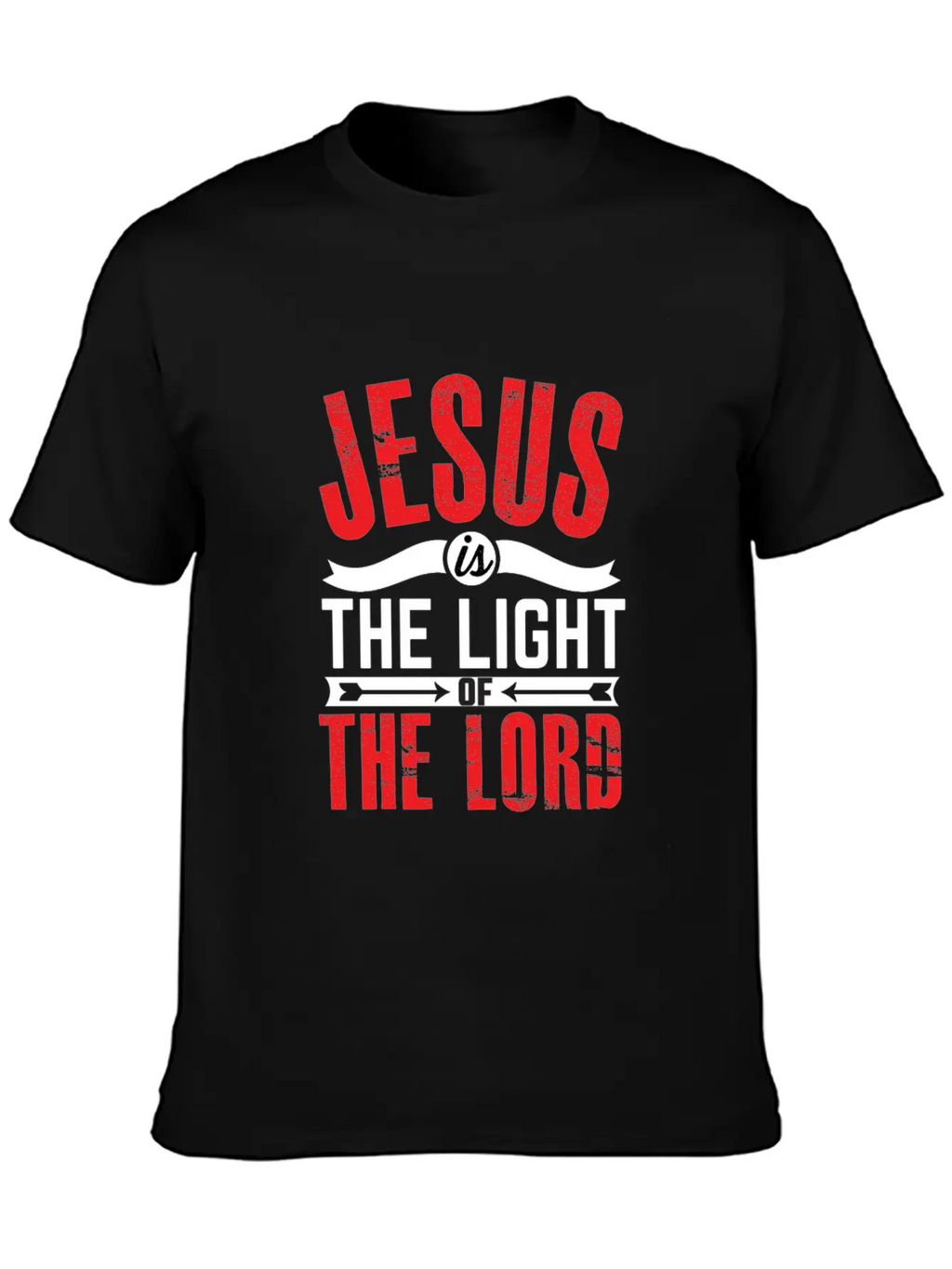 JESUS IS THE LIGHT-inspiration Design Breathable Soft Cotton T-Shirt – Timeless Casual Look
