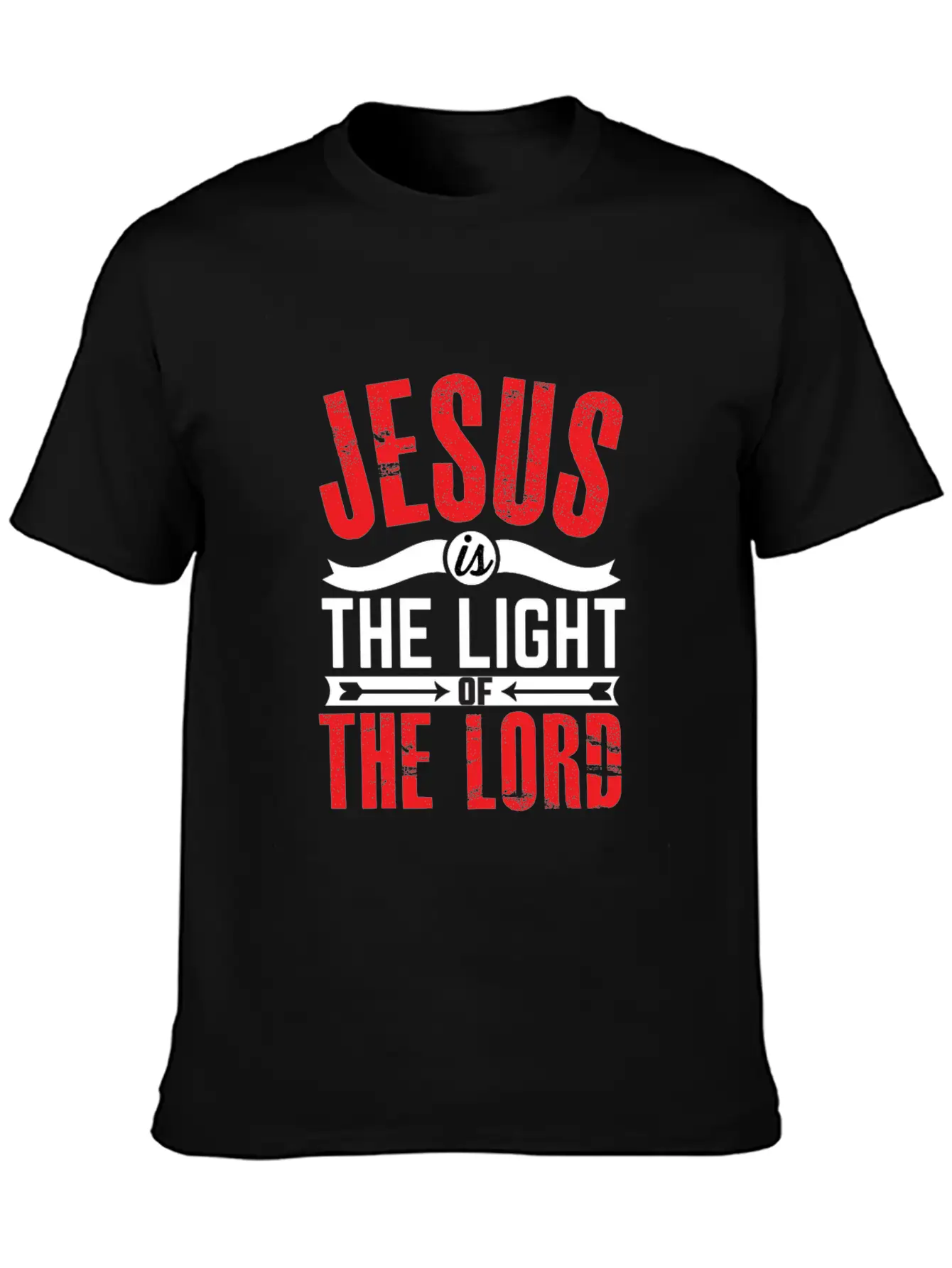 JESUS IS THE LIGHT-inspiration Design Breathable Soft Cotton T-Shirt – Timeless Casual Look