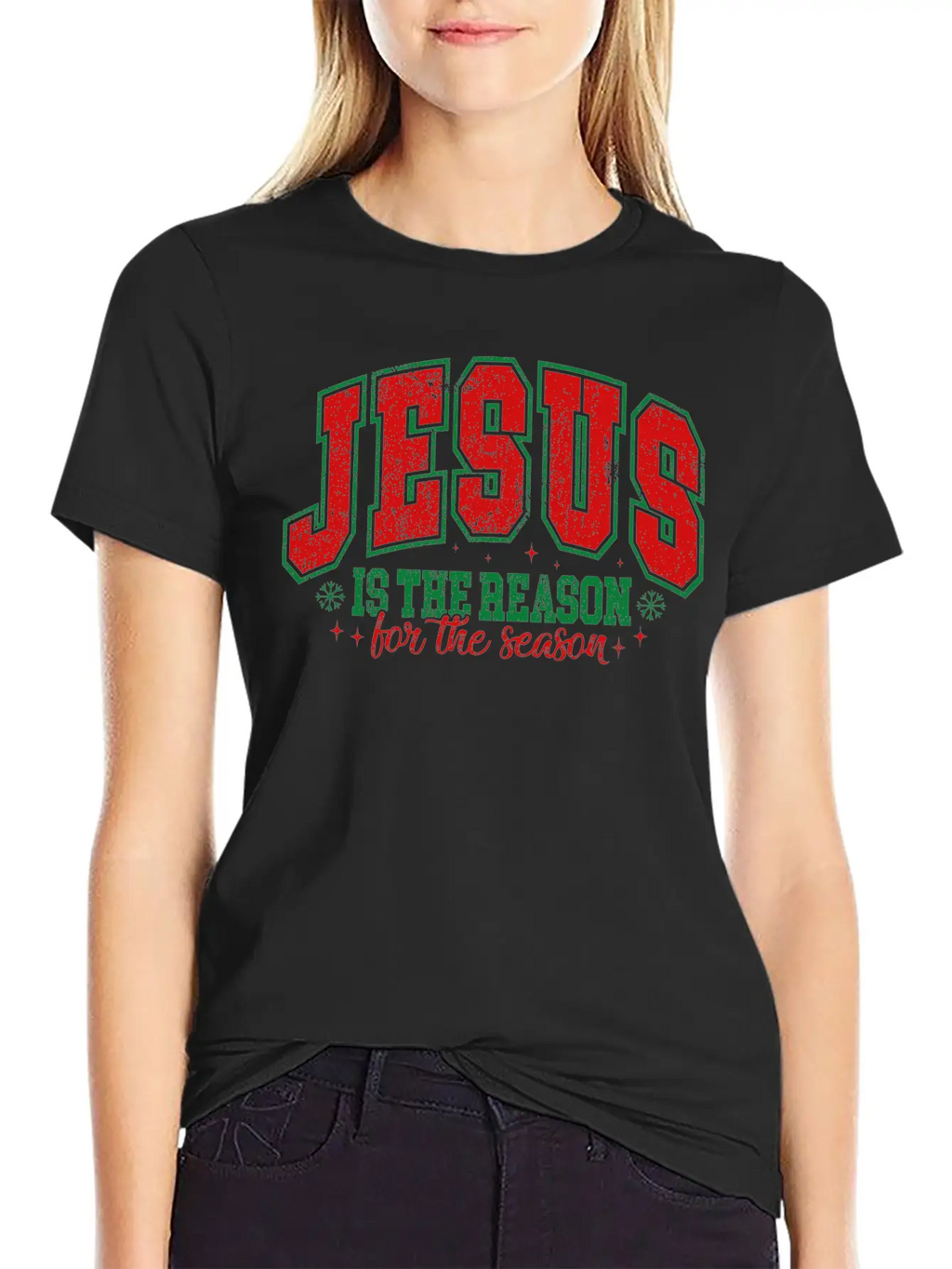 Jesus Is The Reason For The Season Essential Cotton Tee For Daily Outfits – Unisex Style