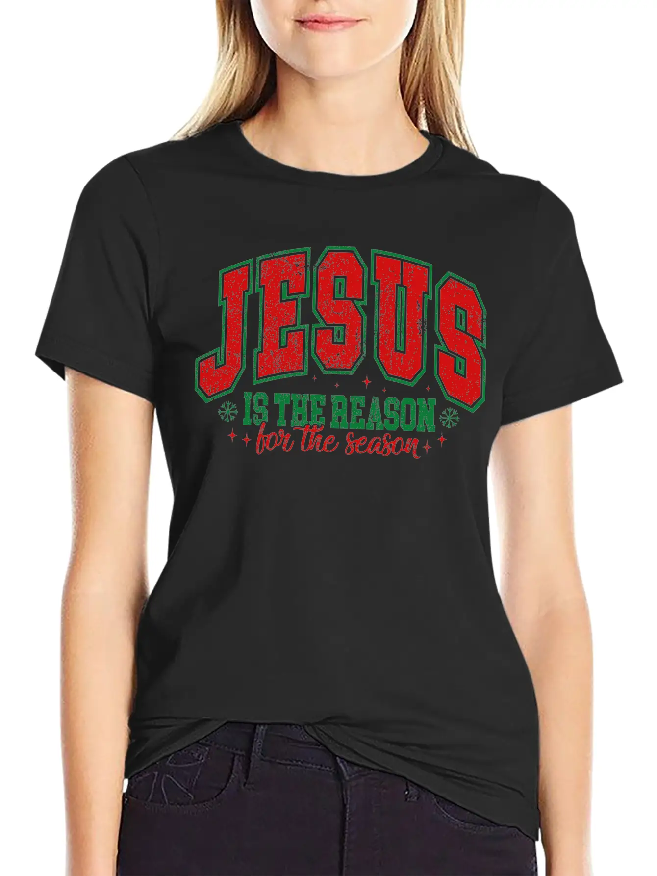 Jesus Is The Reason For The Season Essential Cotton Tee For Daily Outfits – Unisex Style