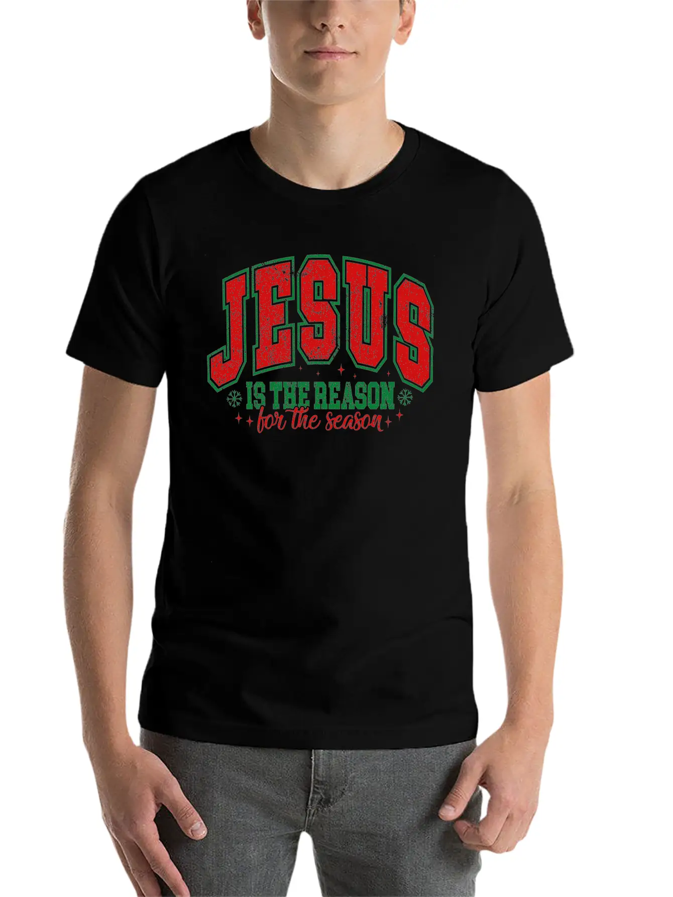 Jesus Is The Reason For The Season Essential Cotton Tee For Daily Outfits – Unisex Style