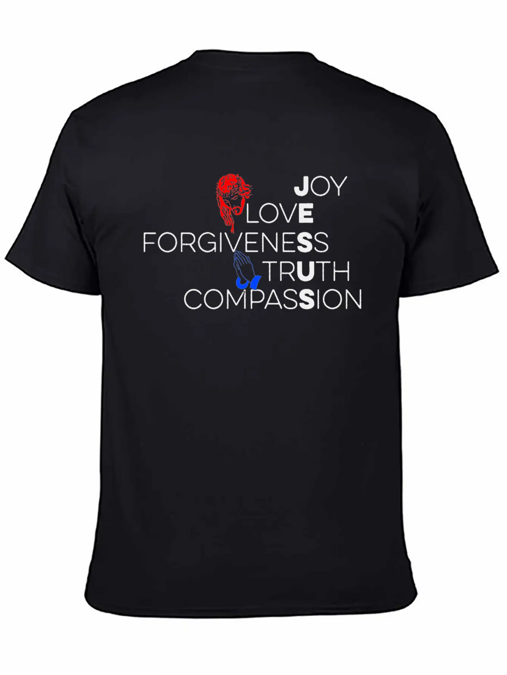 Jesus Joy Love Forgiveness Truth Compassion Classic Cotton Tee – Unisex Comfort For Any Season