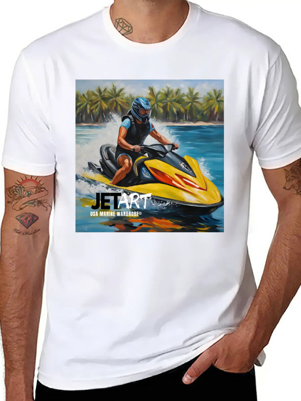 JET ART Essential Cotton Tee For Daily Outfits – Unisex Style