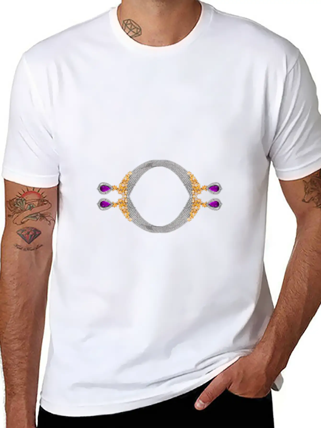 Jewelry Fashion Classic Cotton Tee – Unisex Comfort For Any Season