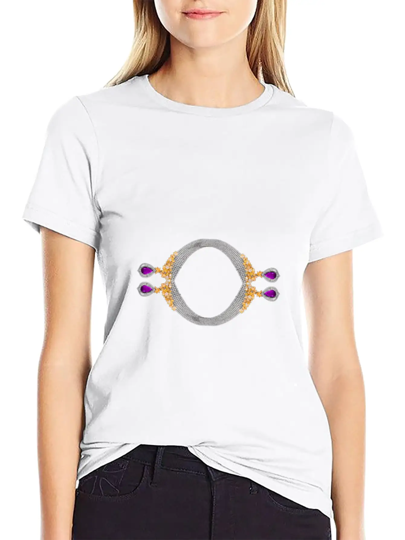 Jewelry Fashion Classic Cotton Tee – Unisex Comfort For Any Season