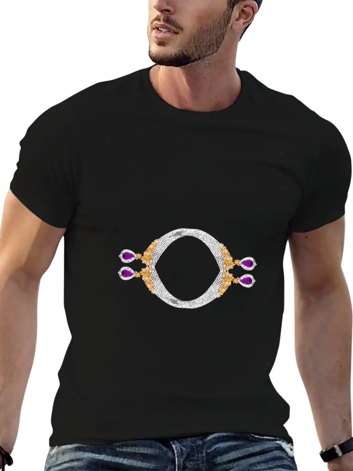 Jewelry Fashion Classic Cotton Tee – Unisex Comfort For Any Season
