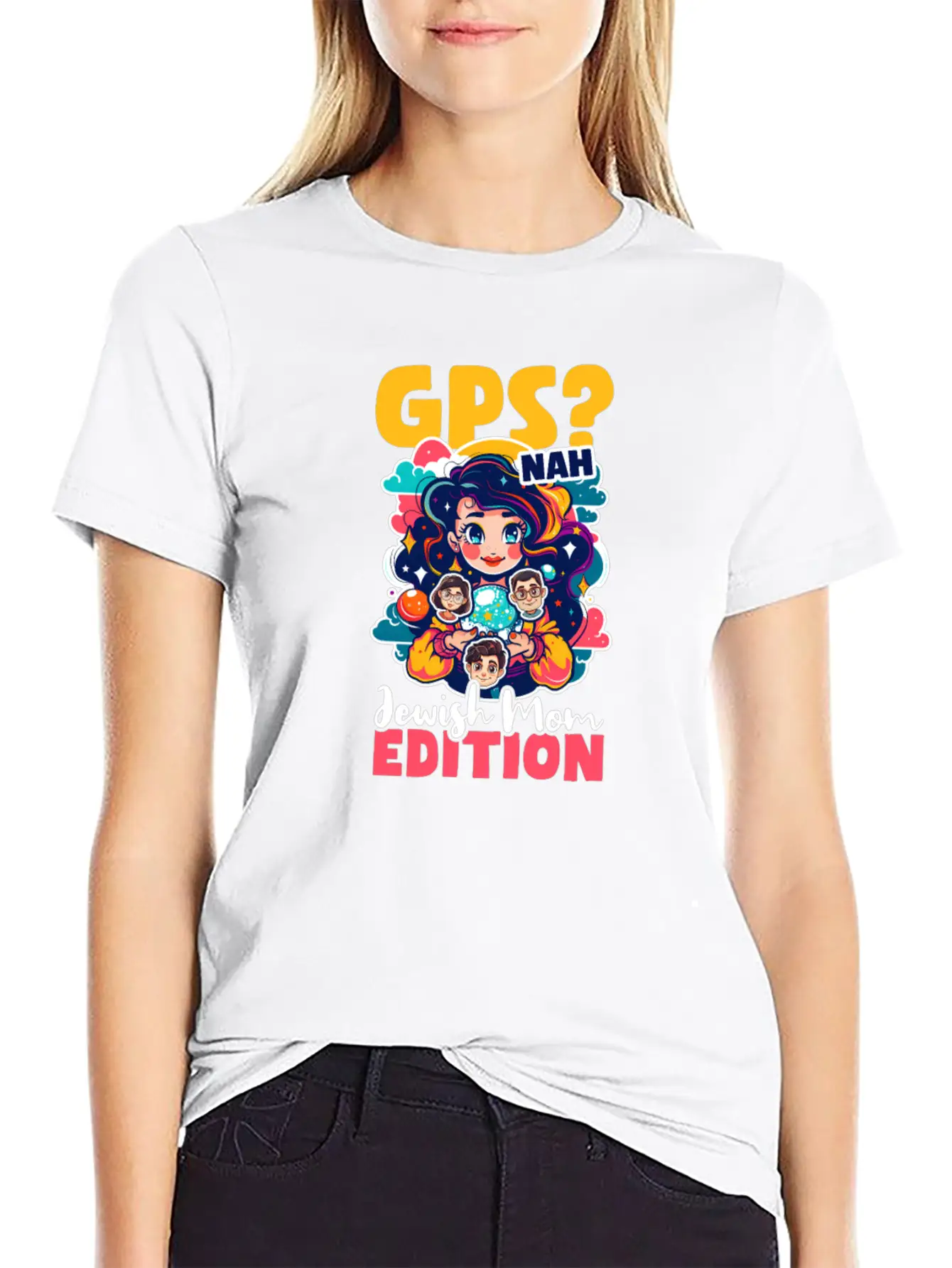 Jewish Mom GPS? Nah, Jewish Mom Intuition Timeless Short Sleeve Tee – Comfy And Minimalist Design