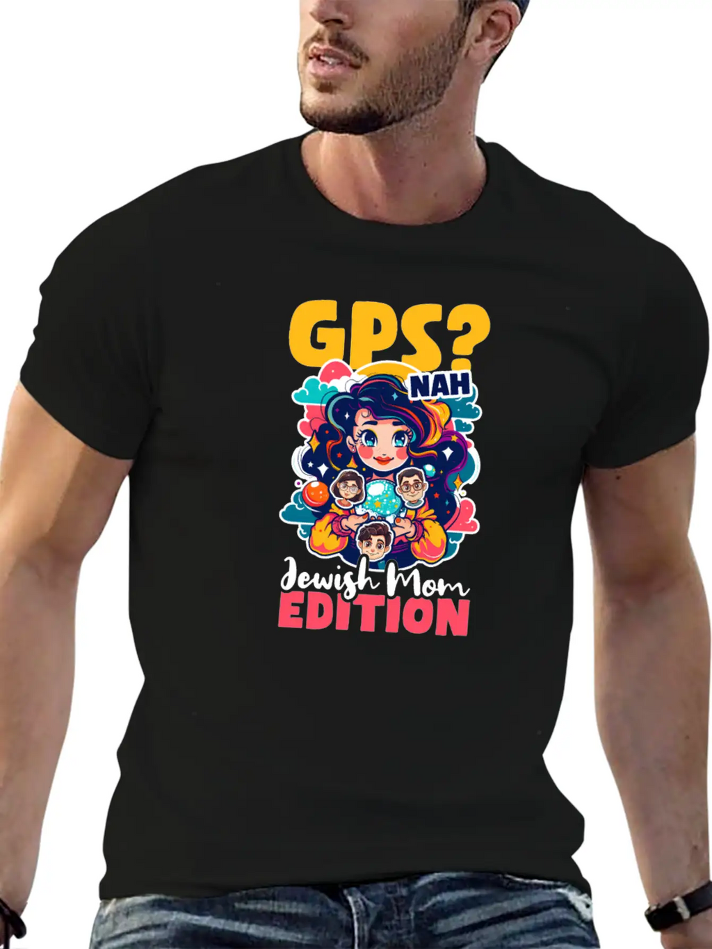 Jewish Mom GPS? Nah, Jewish Mom Intuition Timeless Short Sleeve Tee – Comfy And Minimalist Design
