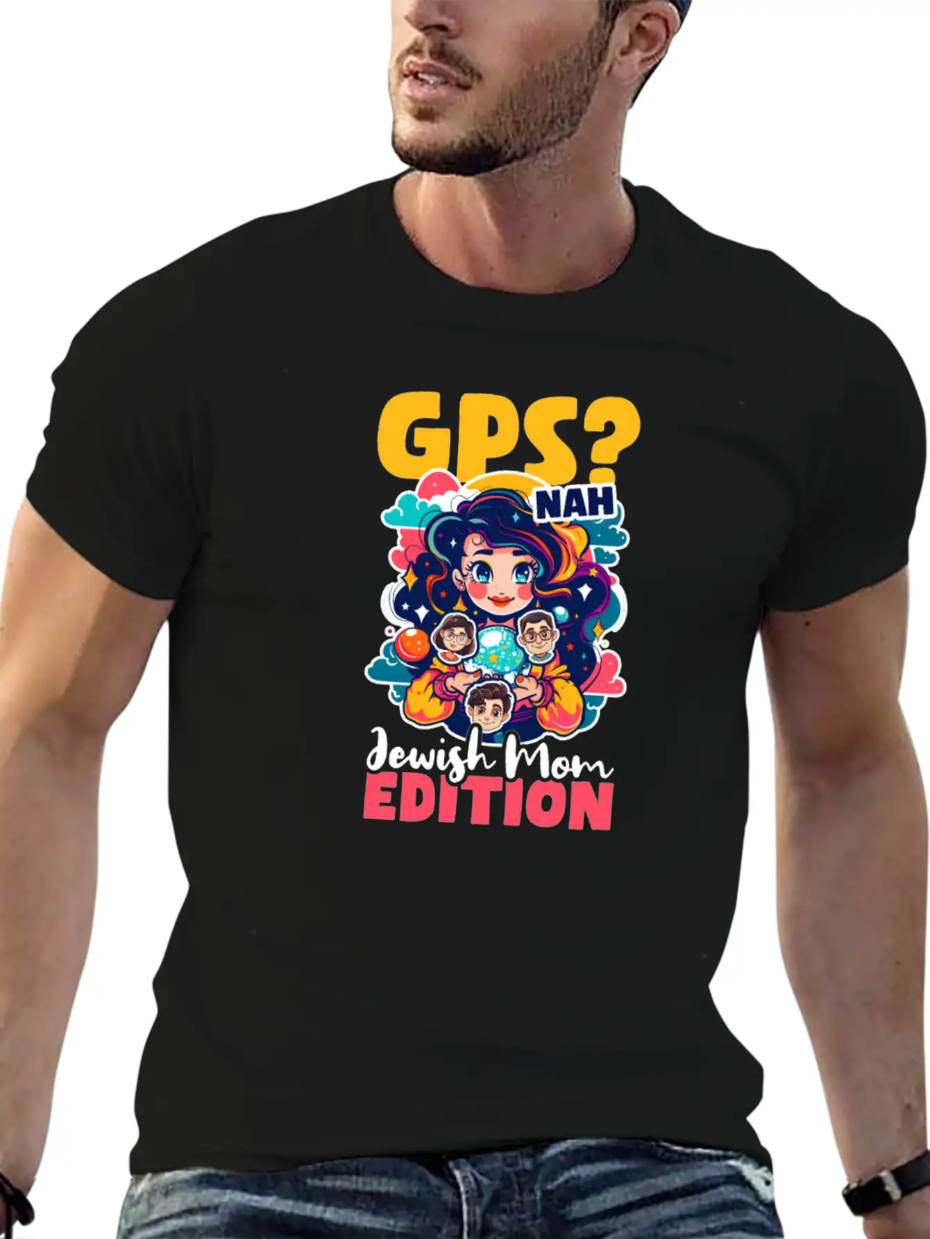 Jewish Mom GPS? Nah, Jewish Mom Intuition Timeless Short Sleeve Tee – Comfy And Minimalist Design