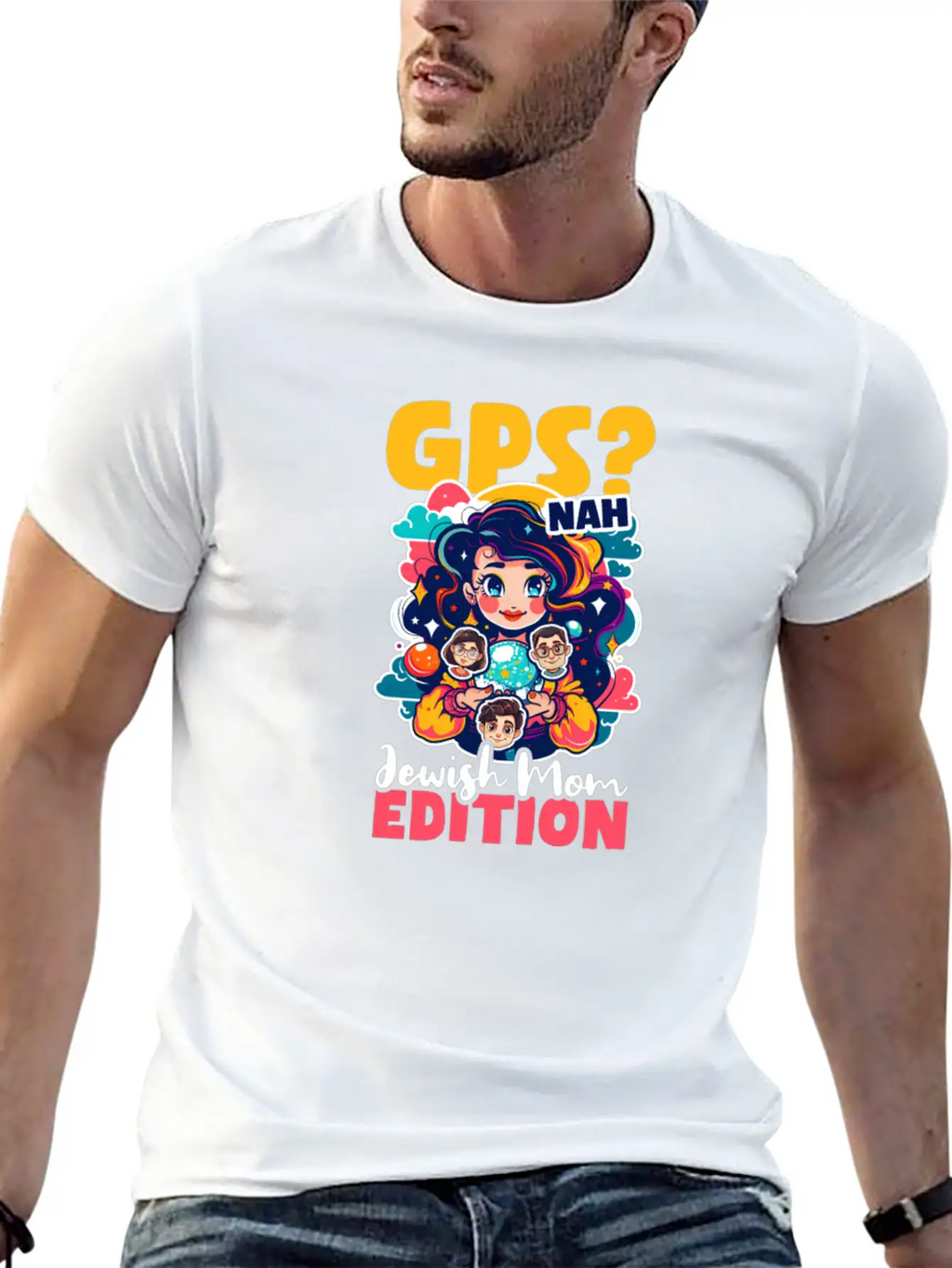 Jewish Mom GPS? Nah, Jewish Mom Intuition Timeless Short Sleeve Tee – Comfy And Minimalist Design