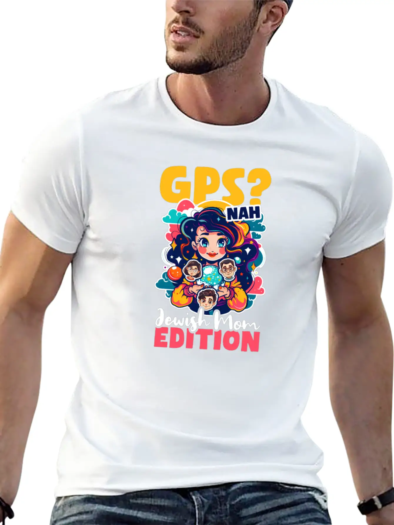 Jewish Mom GPS? Nah, Jewish Mom Intuition Timeless Short Sleeve Tee – Comfy And Minimalist Design
