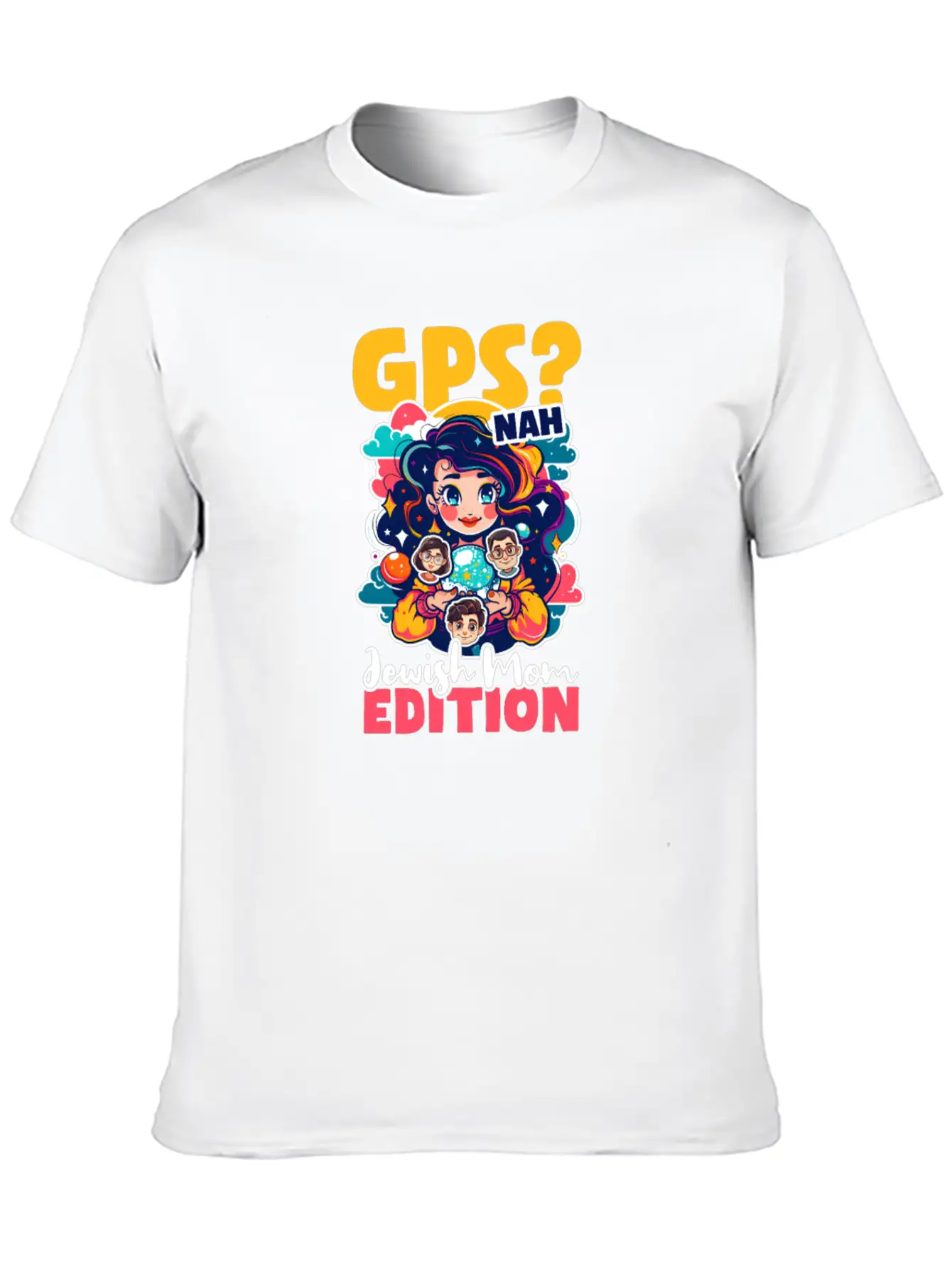 Jewish Mom GPS? Nah, Jewish Mom Intuition Timeless Short Sleeve Tee – Comfy And Minimalist Design