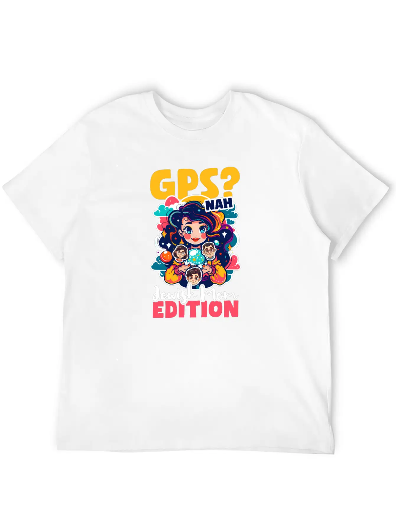 Jewish Mom GPS? Nah, Jewish Mom Intuition Timeless Short Sleeve Tee – Comfy And Minimalist Design