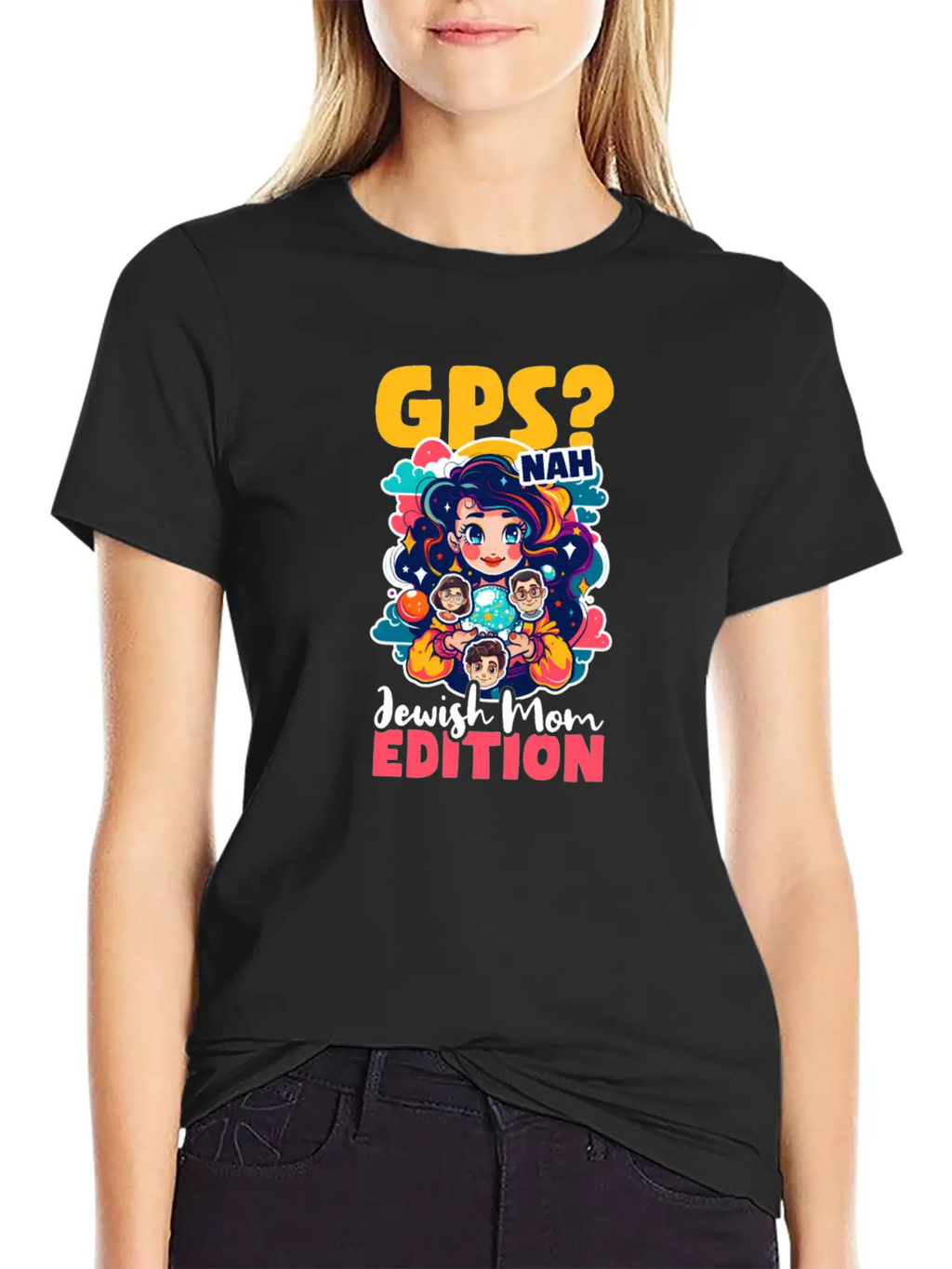 Jewish Mom GPS? Nah, Jewish Mom Intuition Timeless Short Sleeve Tee – Comfy And Minimalist Design
