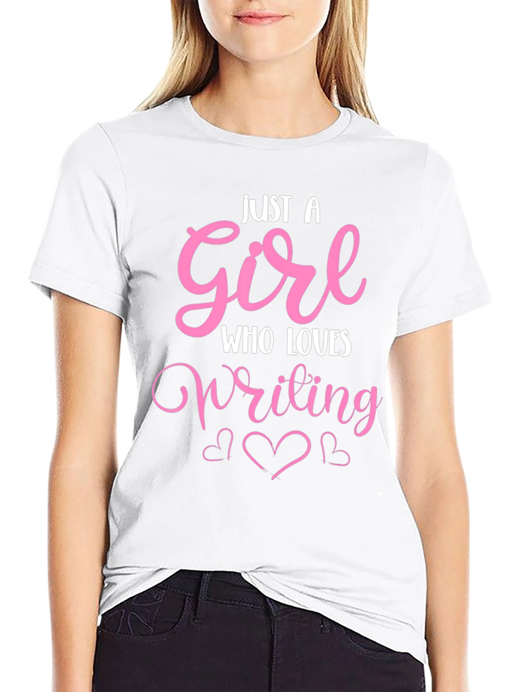 Just A Girl Who Loves Writing T-Shirt