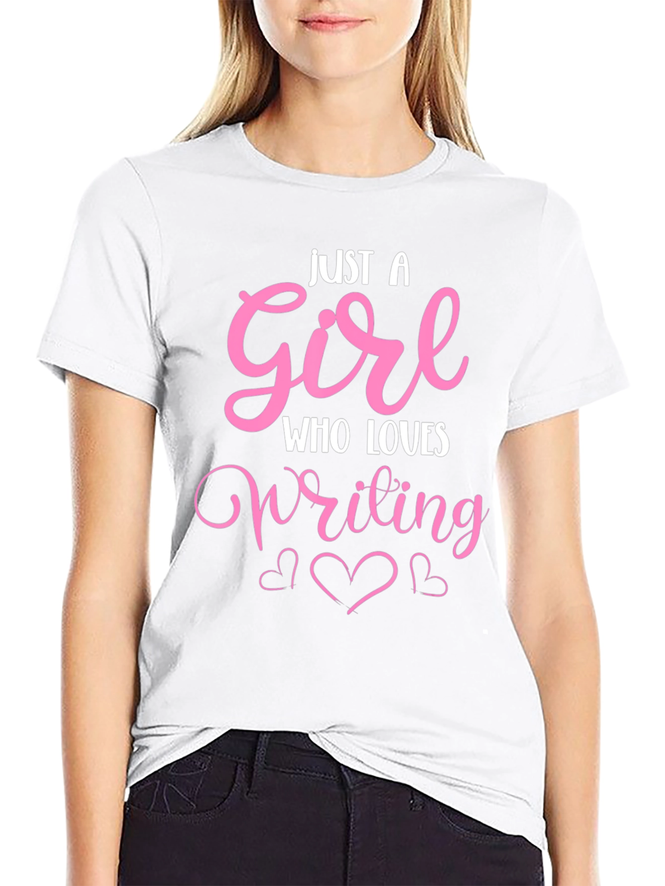 Just A Girl Who Loves Writing T-Shirt